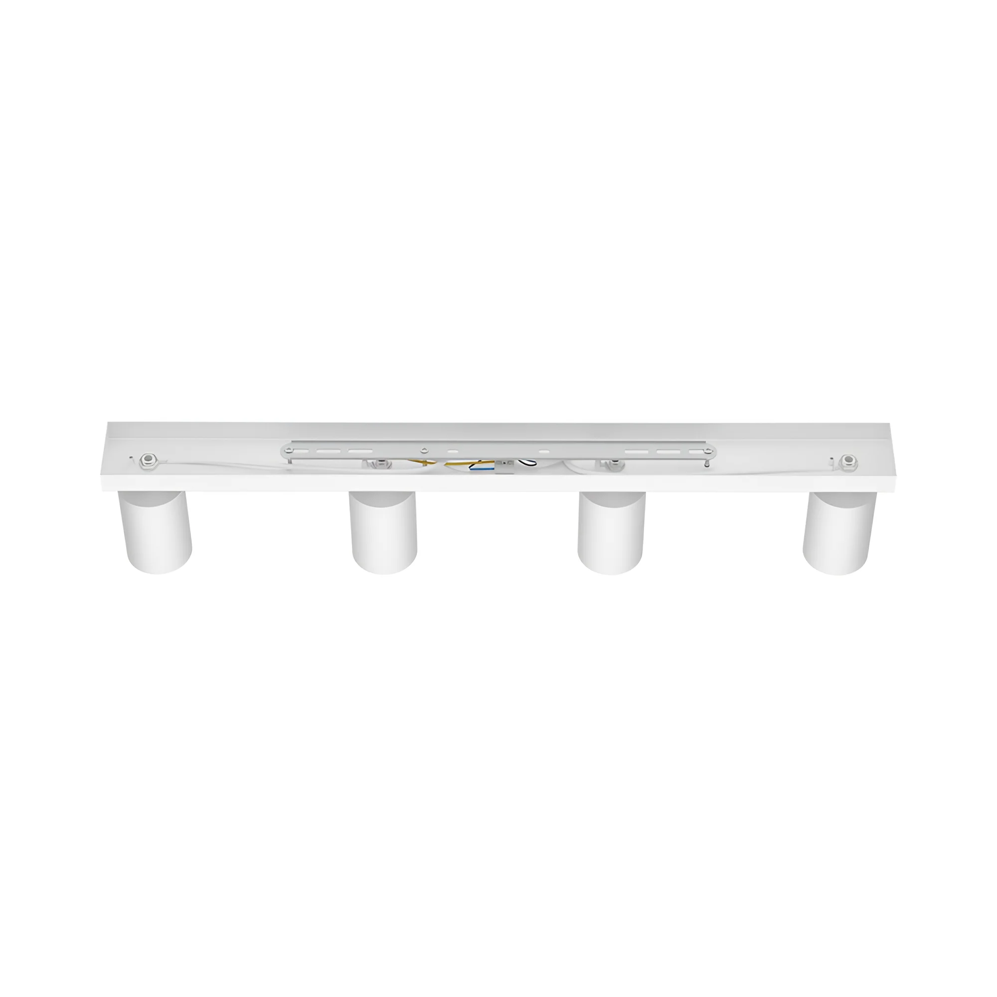 Braytron GU10 Deckenstrahler 4 Flammig LED – Schwenkbare Deckenleuchte 640mm – Moderner Deckenspot Aluminium 350° Drehbar – Innenbeleuchtung für Wohnzimmer, Küche & Büro – Weiß Schwarz Gold (weiß) – Ansicht 6