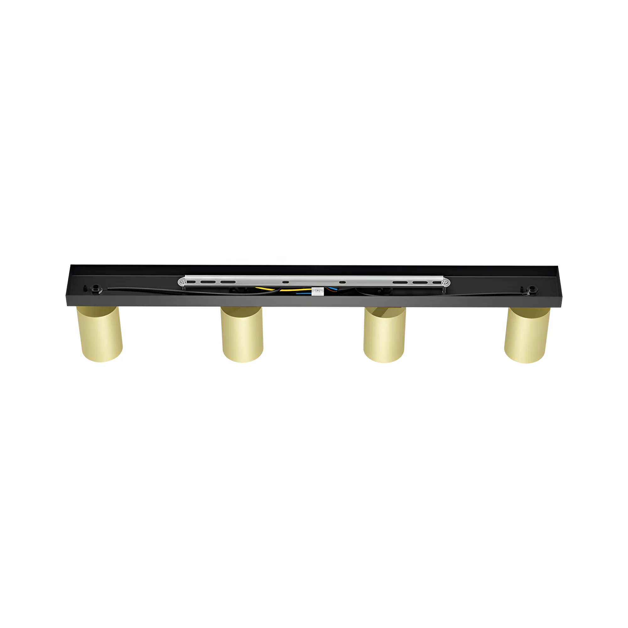 Braytron GU10 Deckenstrahler 4 Flammig LED – Schwenkbare Deckenleuchte 640mm – Moderner Deckenspot Aluminium 350° Drehbar – Innenbeleuchtung für Wohnzimmer, Küche & Büro – Weiß Schwarz Gold (gold) – Ansicht 5