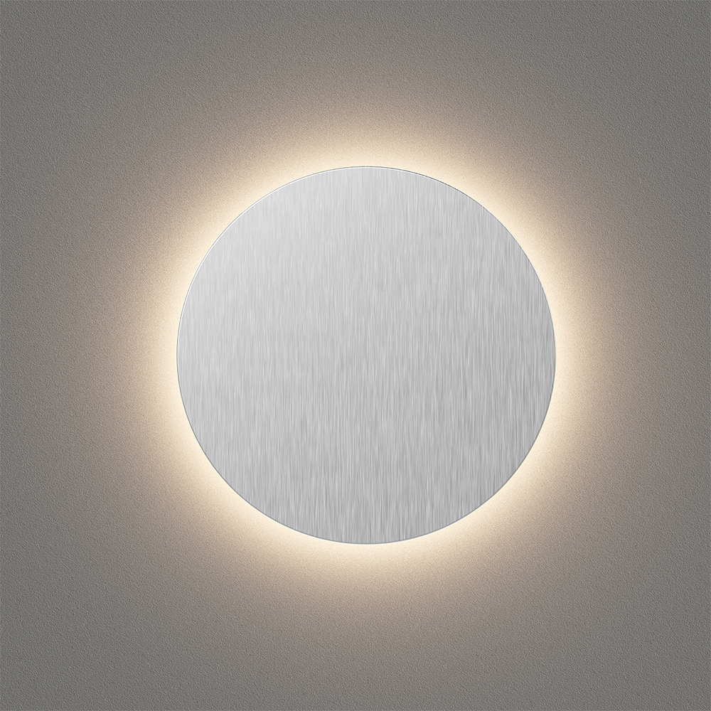 Braytron LED Treppenbeleuchtung 230V Unterputz Wandeinbauleuchte 2W 200lm 3IN1 Farbwahl 3000K 4000K 6500K Stufenbeleuchtung Innen Treppenlicht Flur Wand Stufen (Rund Aluminium gebürstet) – Ansicht 2