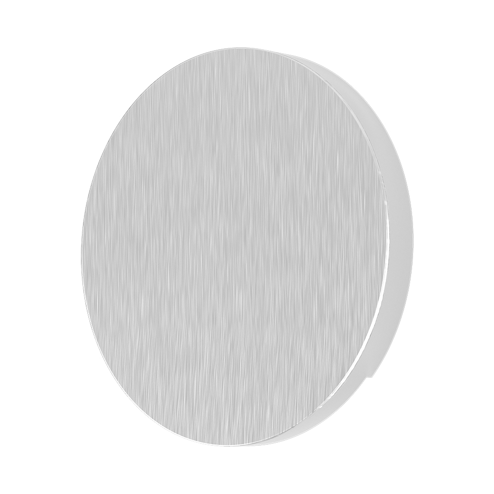 Braytron LED Treppenbeleuchtung 230V Unterputz Wandeinbauleuchte 2W 200lm 3IN1 Farbwahl 3000K 4000K 6500K Stufenbeleuchtung Innen Treppenlicht Flur Wand Stufen (Rund Aluminium gebürstet) – Ansicht 3