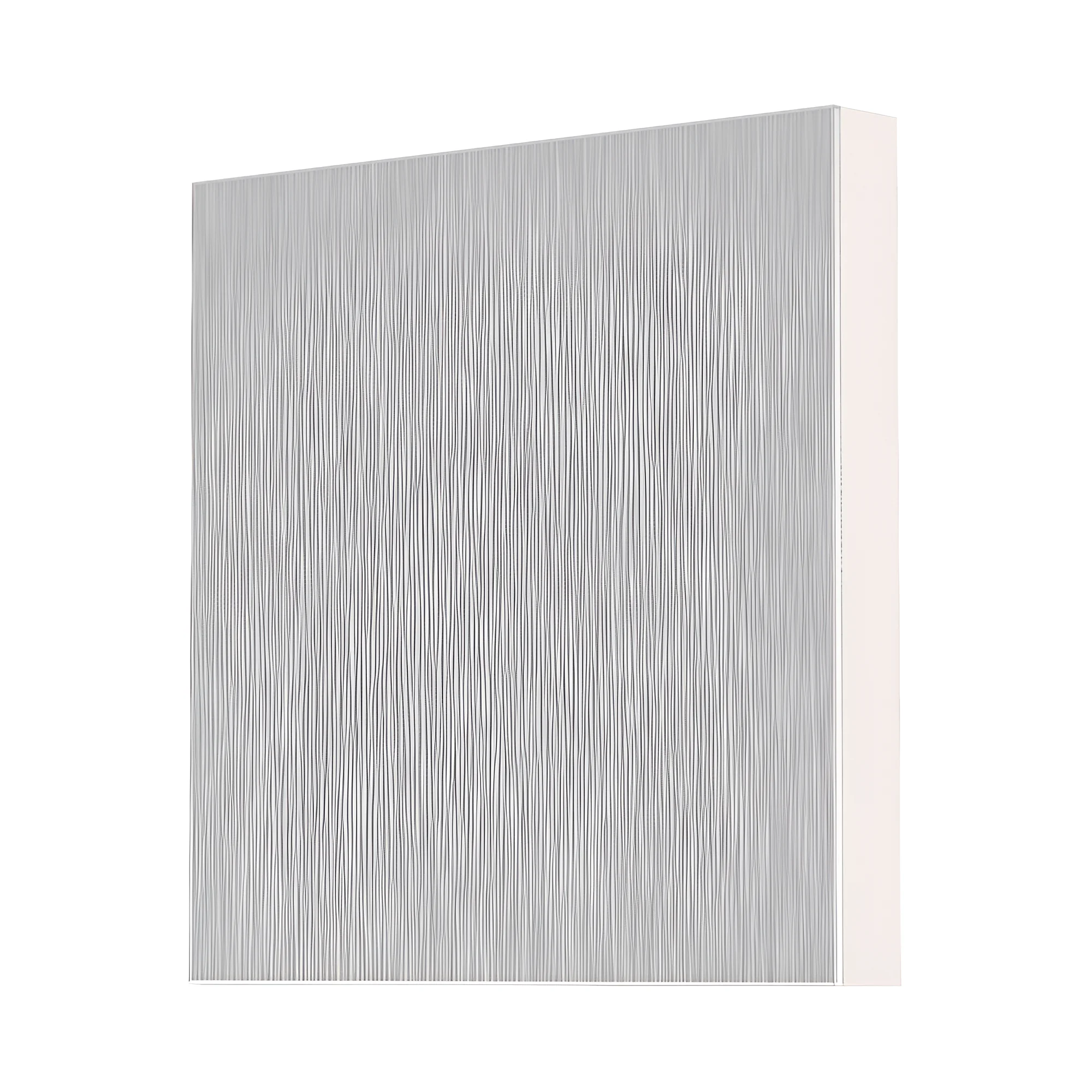 Cache pour luminaire d'escalier LED – Carré 1 feu, Argenté – BH07-00153