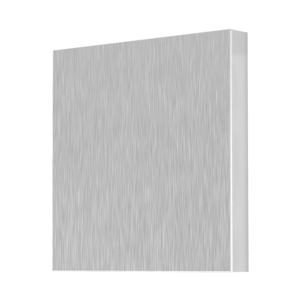 Braytron LED Treppenbeleuchtung 230V Unterputz Wandeinbauleuchte 2W 200lm 3IN1 Farbwahl 3000K 4000K 6500K Stufenbeleuchtung Innen Treppenlicht Flur Wand Stufen (Eckig Aluminium gebürstet) – Ansicht 3