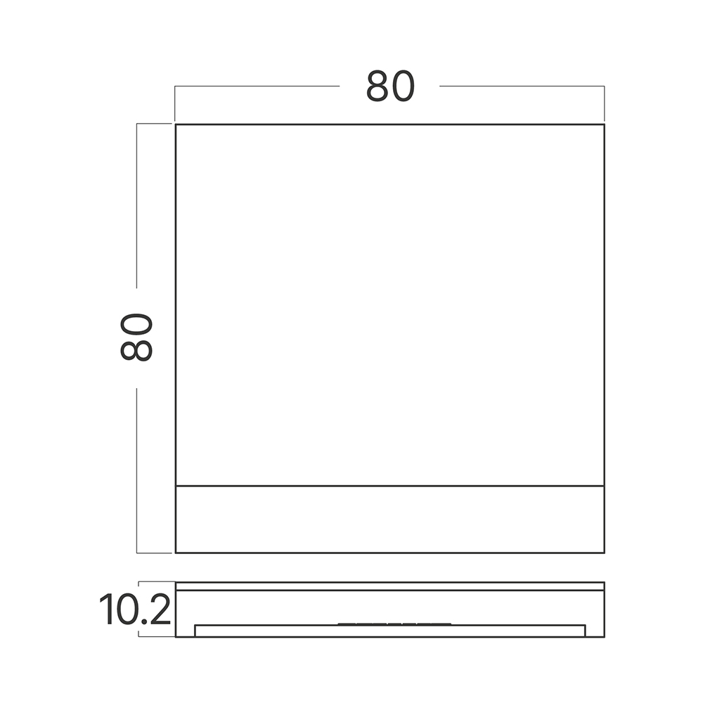 Braytron LED Treppenbeleuchtung 230V Unterputz Wandeinbauleuchte 2W 200lm 3IN1 Farbwahl 3000K 4000K 6500K Stufenbeleuchtung Innen Treppenlicht Flur Wand Stufen (Eckig weiß downlight) – Ansicht 5