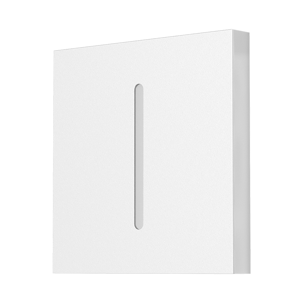 Braytron LED Treppenbeleuchtung 230V Unterputz Wandeinbauleuchte 2W 200lm 3IN1 Farbwahl 3000K 4000K 6500K Stufenbeleuchtung Innen Treppenlicht Flur Wand Stufen (Eckig Weiß geschlitzt) – Ansicht 3