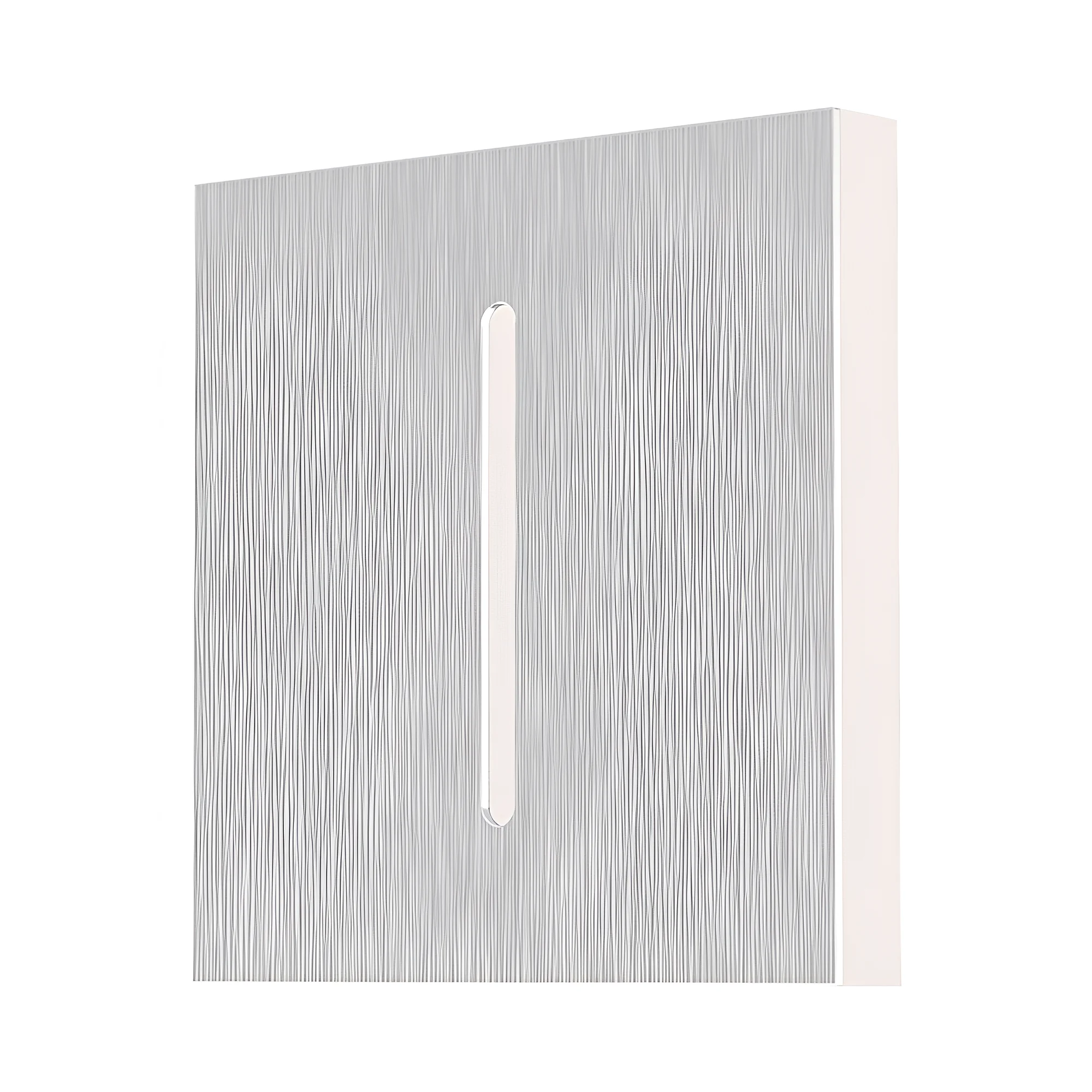 Cache pour luminaire d'escalier LED – Carré 3 feux, Argenté – BH07-00173