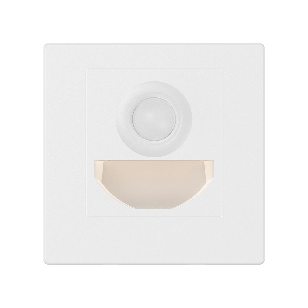 Braytron 1,5W LED Treppenlicht mit Bewegungsmelder – 3CCT Stufenbeleuchtung, 90lm, IP20, einstellbare Farbtemperatur 3000K/4000K/6500K, rechteckig schwarz oder weiß, 230V Innenbeleuchtung (Weiß) – Ansicht 4