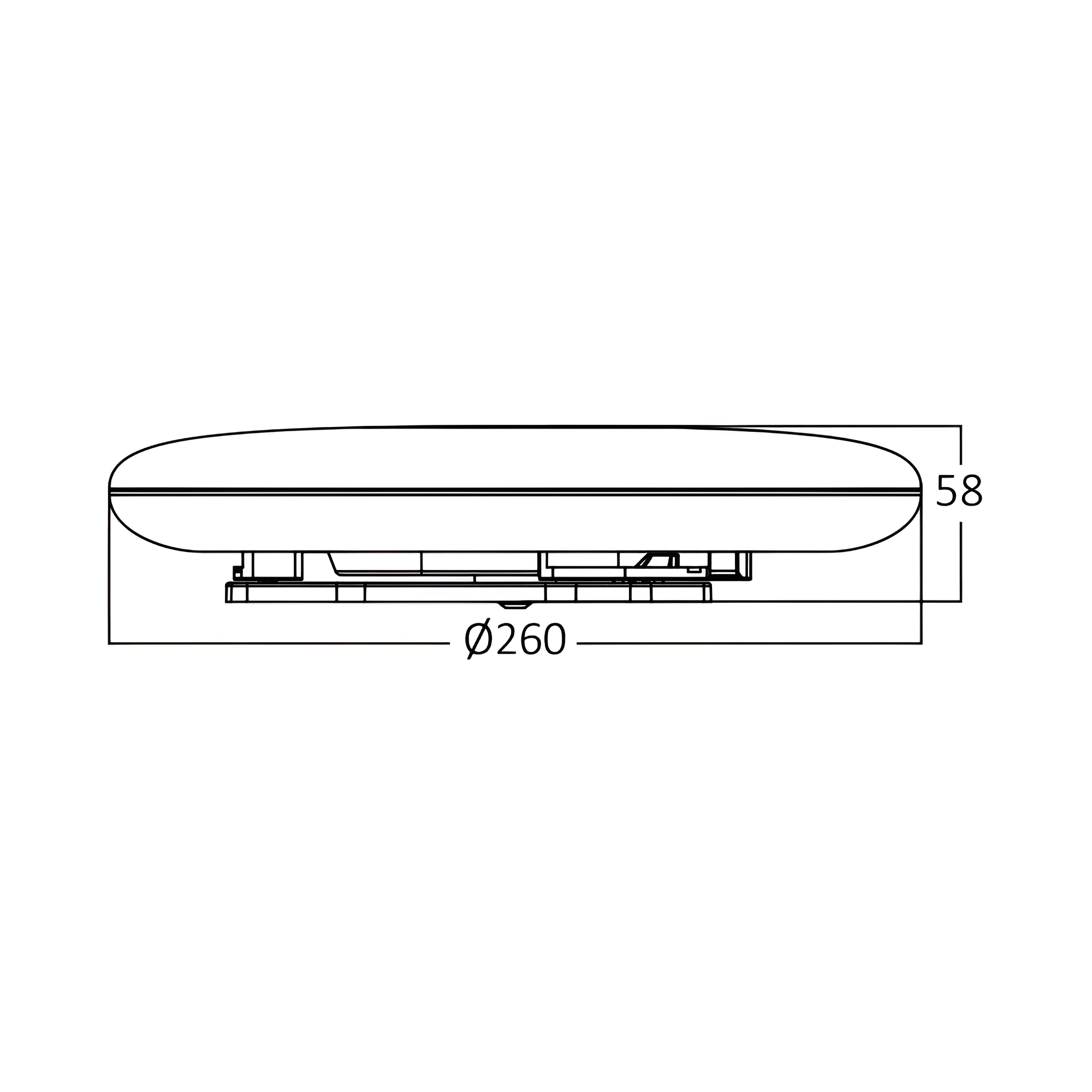 Braytron LED Deckenleuchte 20W Warmweiß 3000K, 1980 Lumen, IP44 Deckenlampe für Wohnzimmer, Küche, Flur (Weiß) – Ansicht 6