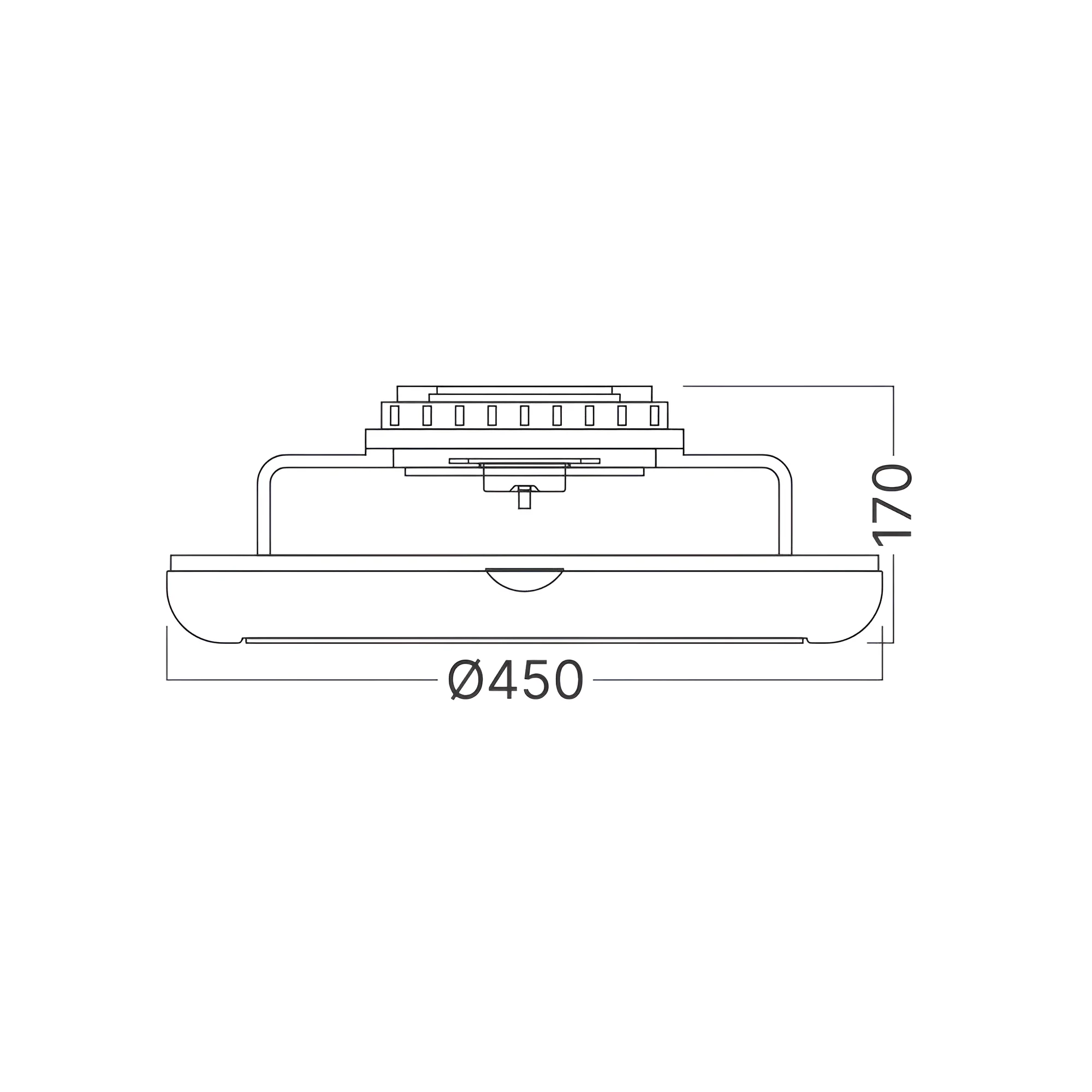 Braytron Deckenventilator mit Licht LED – 40W Deckenlampe + 20W Ventilator, Fernbedienung & App Steuerung, 3CCT Farbtemperatur, Ø45 cm moderner Deckenlüfter für Wohnzimmer, Schlafzimmer, Büro – Ansicht 7