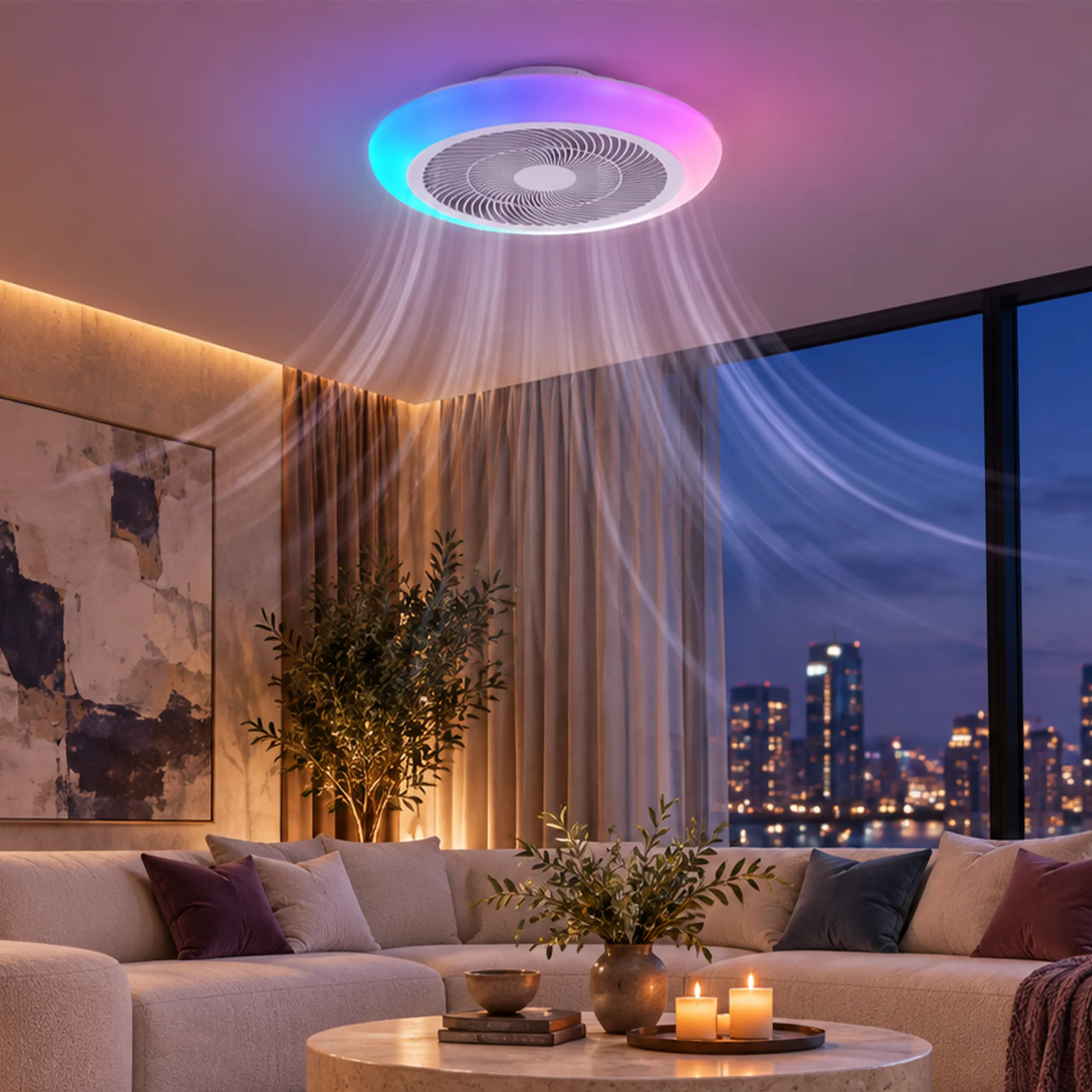 BRY-FANCY-24+16W-RGB-3IN1-WHT-IP20-CEILING FAN
