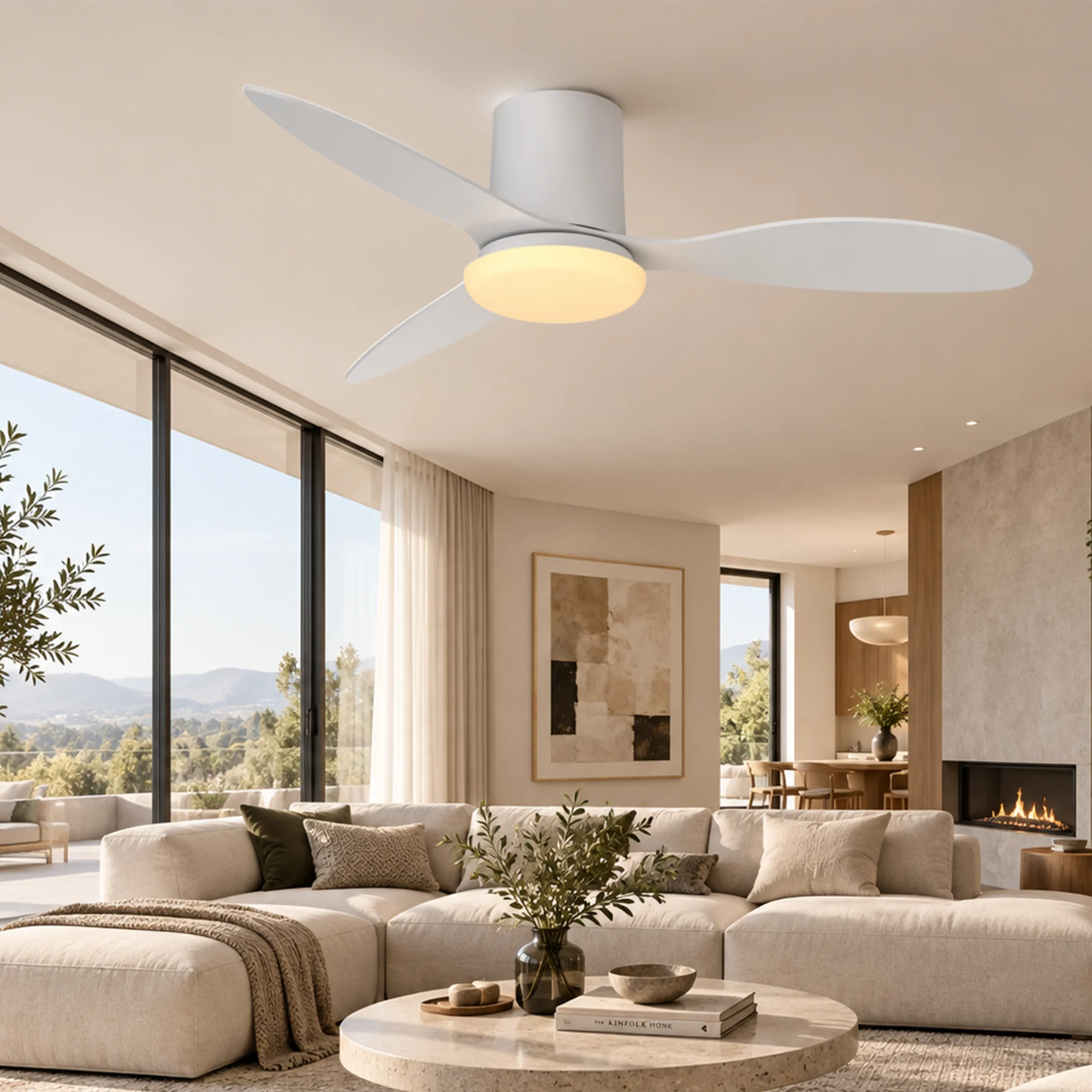 BRY-FANCY-36"-24+20W-3IN1-RMT-WHT-IP20-CEILING FAN