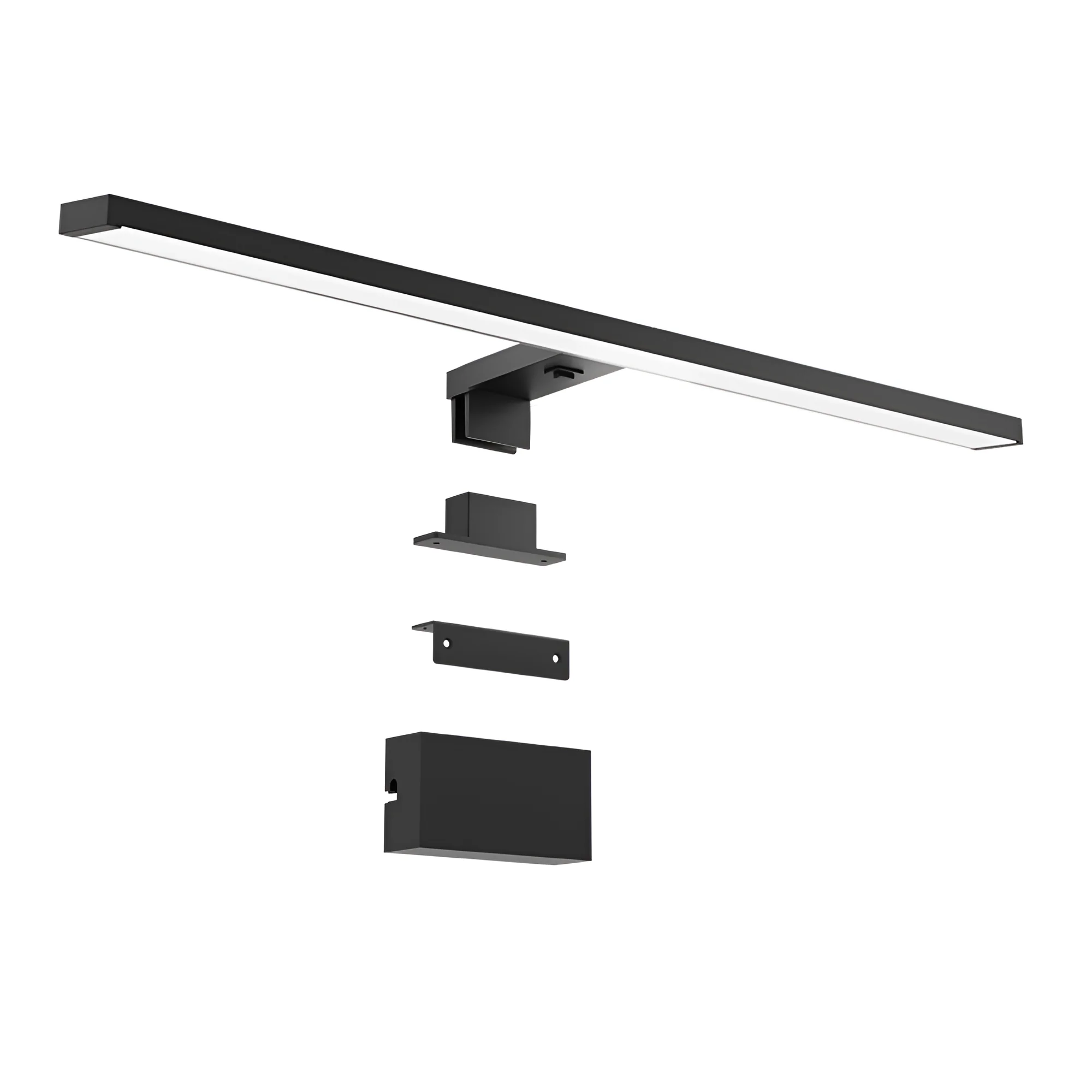 Braytron LED Wandleuchte 12W, 1160 Lumen, Warmweiß, Neutralweiß, Kaltweiß 3IN1, IP44, Wandlampe für Innen und Außen, Aluminium-PC (Schwarz) – Ansicht 9