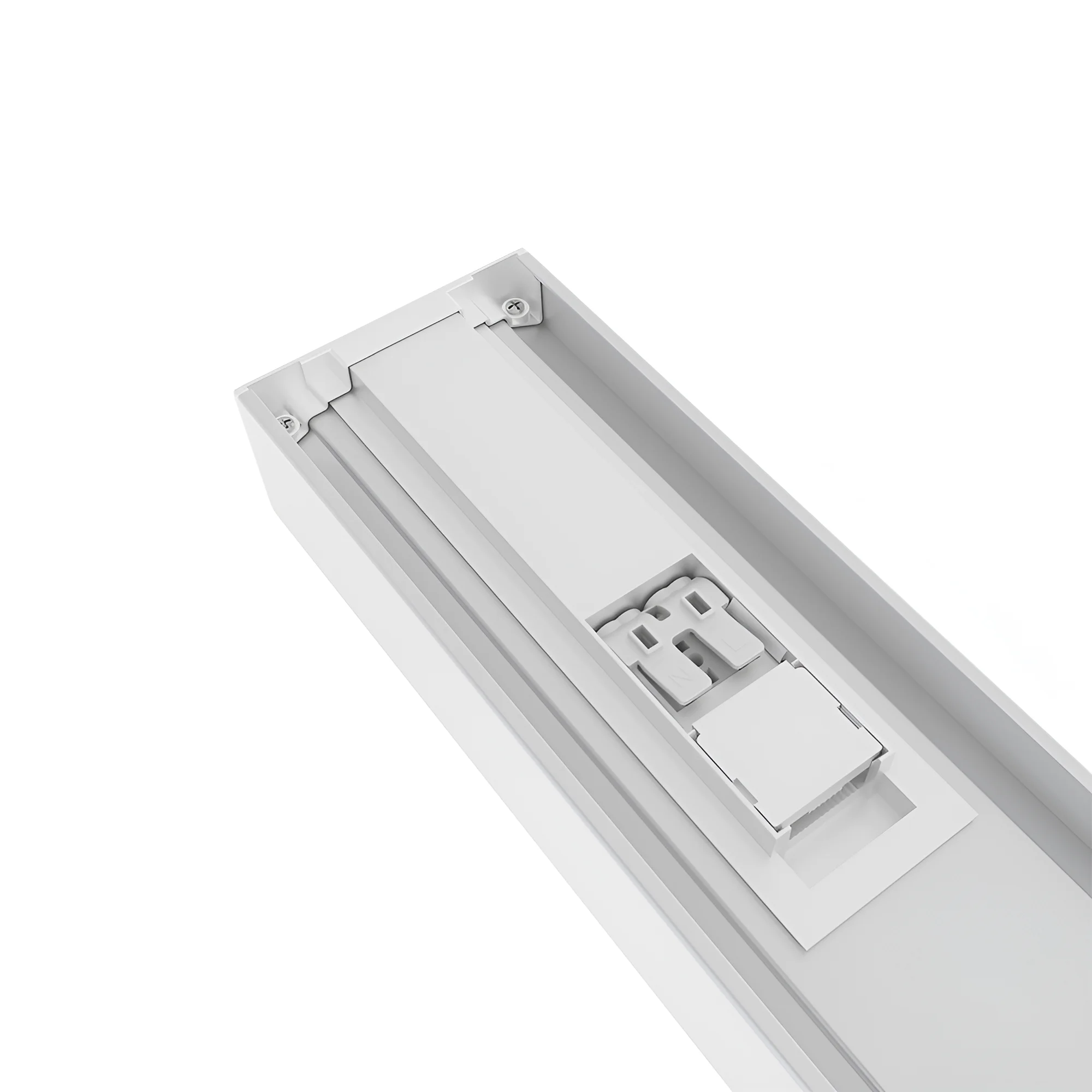 Braytron LED Lichtleiste 60 cm eckig 18W sehr hell mit 2160 Lumen, Neutralweiß 4000K, LED Batten Leuchte, Deckenleuchte für Küche, Garage, Keller, Werkstatt, Flur IP40 – Ansicht 6