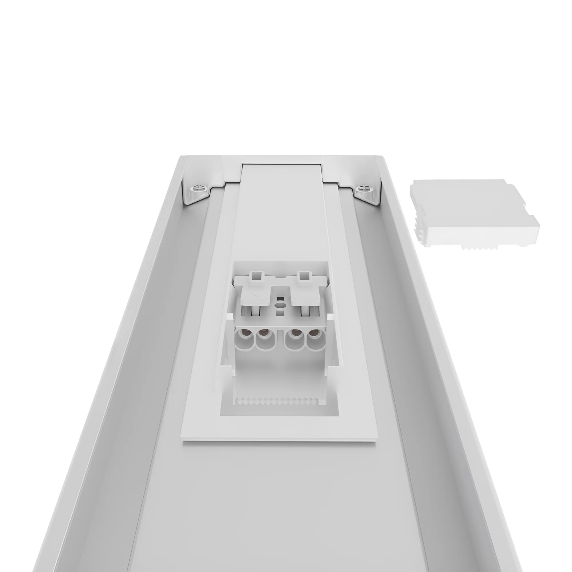 Braytron LED Lichtleiste 60 cm eckig 18W sehr hell mit 2160 Lumen, Neutralweiß 4000K, LED Batten Leuchte, Deckenleuchte für Küche, Garage, Keller, Werkstatt, Flur IP40 – Ansicht 7