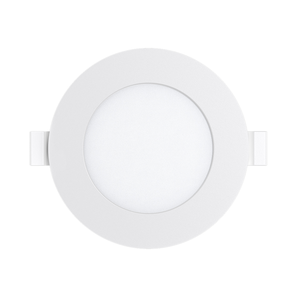 Braytron LED Einbaustrahler 5er Set – 230V, Ø68mm Lochmaß, ultraflach 26mm, 3W, Kaltweiß 6500K, Einbau Spots, Deckenstrahler rund mit integriertem Trafo, IP40 für Innenräume – Ansicht 3