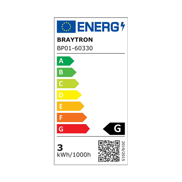 Braytron LED Einbaustrahler 5er Set – 230V, Ø68mm Lochmaß, ultraflach 26mm, 3W, Kaltweiß 6500K, Einbau Spots, Deckenstrahler rund mit integriertem Trafo, IP40 für Innenräume – Ansicht 9