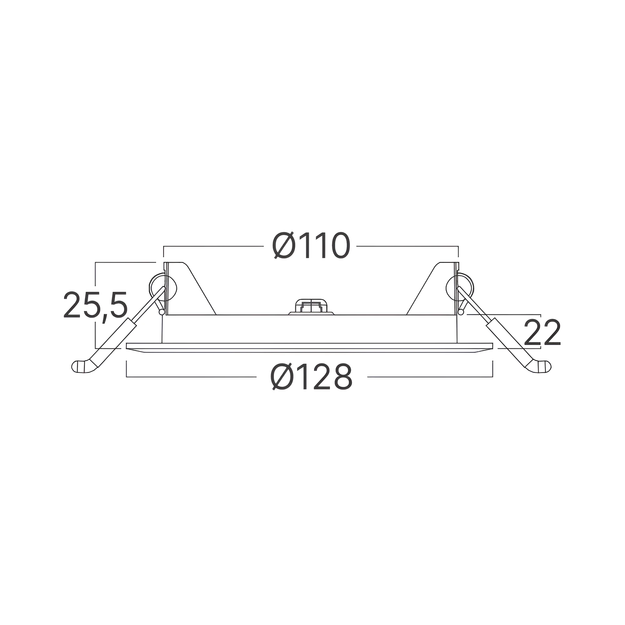 Braytron LED Deckenleuchte 6W 230V Anschluss Neutralweiß 4000K, 470 Lumen, IP40 Deckenlampe für Wohnzimmer, Küche, Flur (Weiß) – Ansicht 7