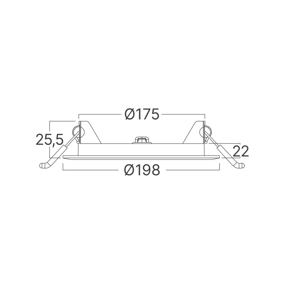 Braytron LED Deckenleuchte 15W 230V Anschluss Warmweiß 3000K, 1440 Lumen, IP40 Deckenlampe für Wohnzimmer, Küche, Flur (Weiß) – Ansicht 8
