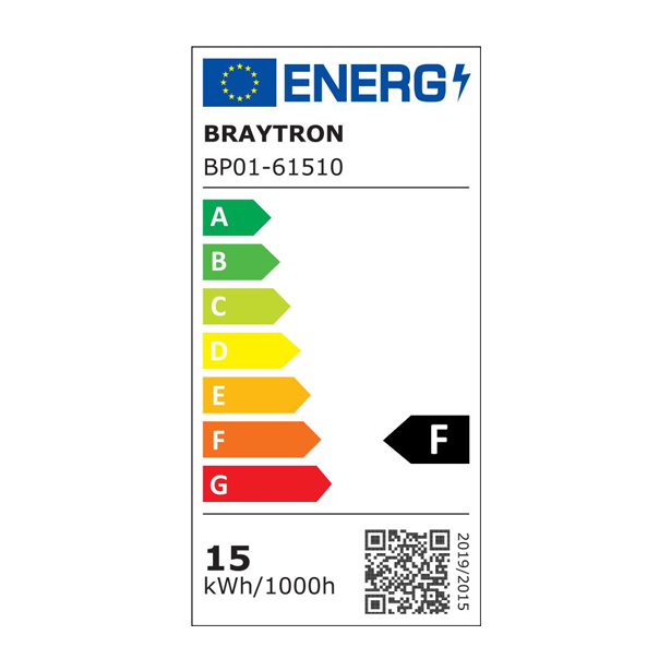 Braytron LED Deckenleuchte 15W 230V Anschluss Neutralweiß 4000K, 1440 Lumen, IP40 Deckenlampe für Wohnzimmer, Küche, Flur (Weiß) – Ansicht 9