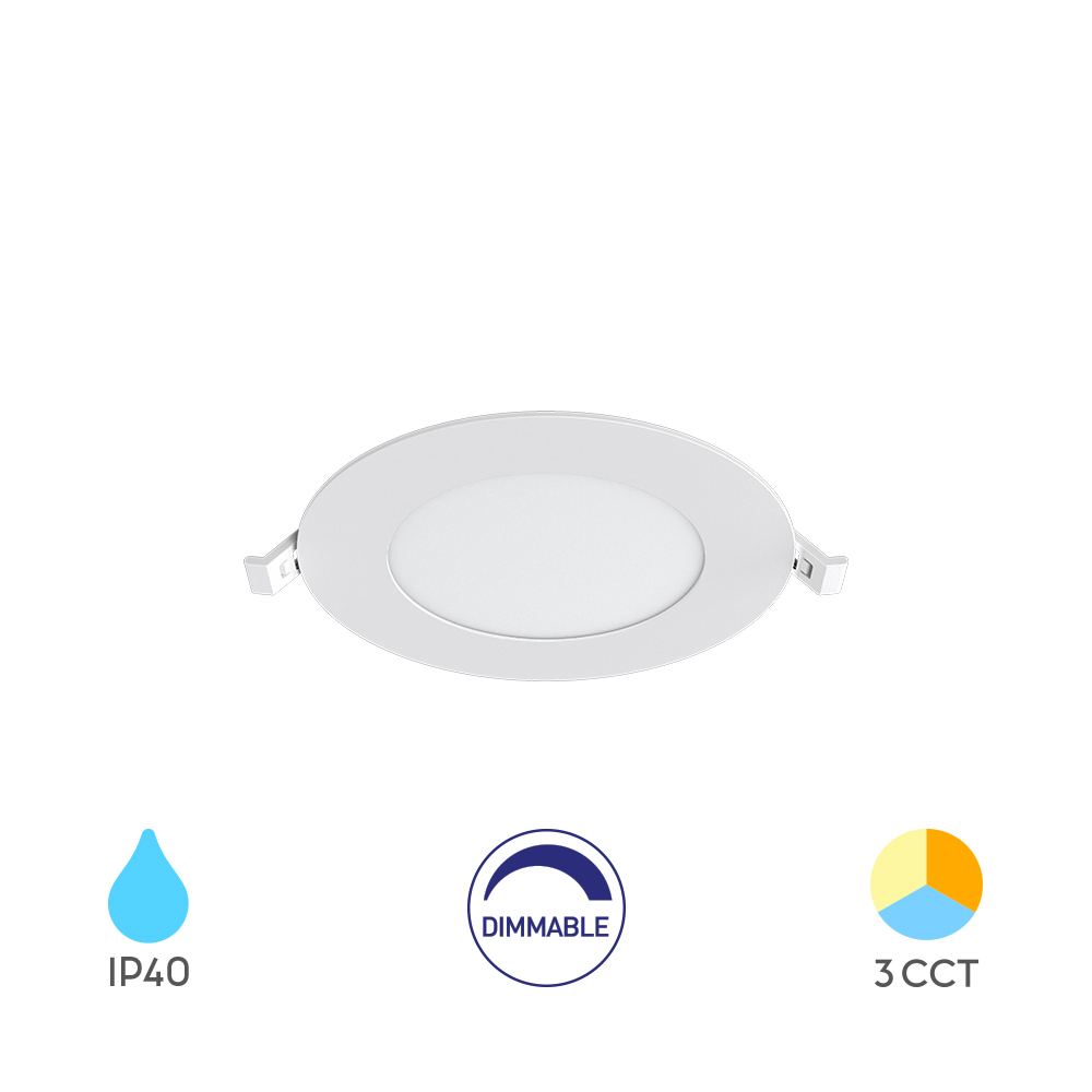 Braytron LED Deckenleuchte 6W 230V Anschluss Warmweiß, Neutralweiß, Kaltweiß 3IN1, 470 Lumen, IP40 Deckenlampe für Wohnzimmer, Küche, Flur (Weiß) kaufen – BP01-90680 | lumdo.de