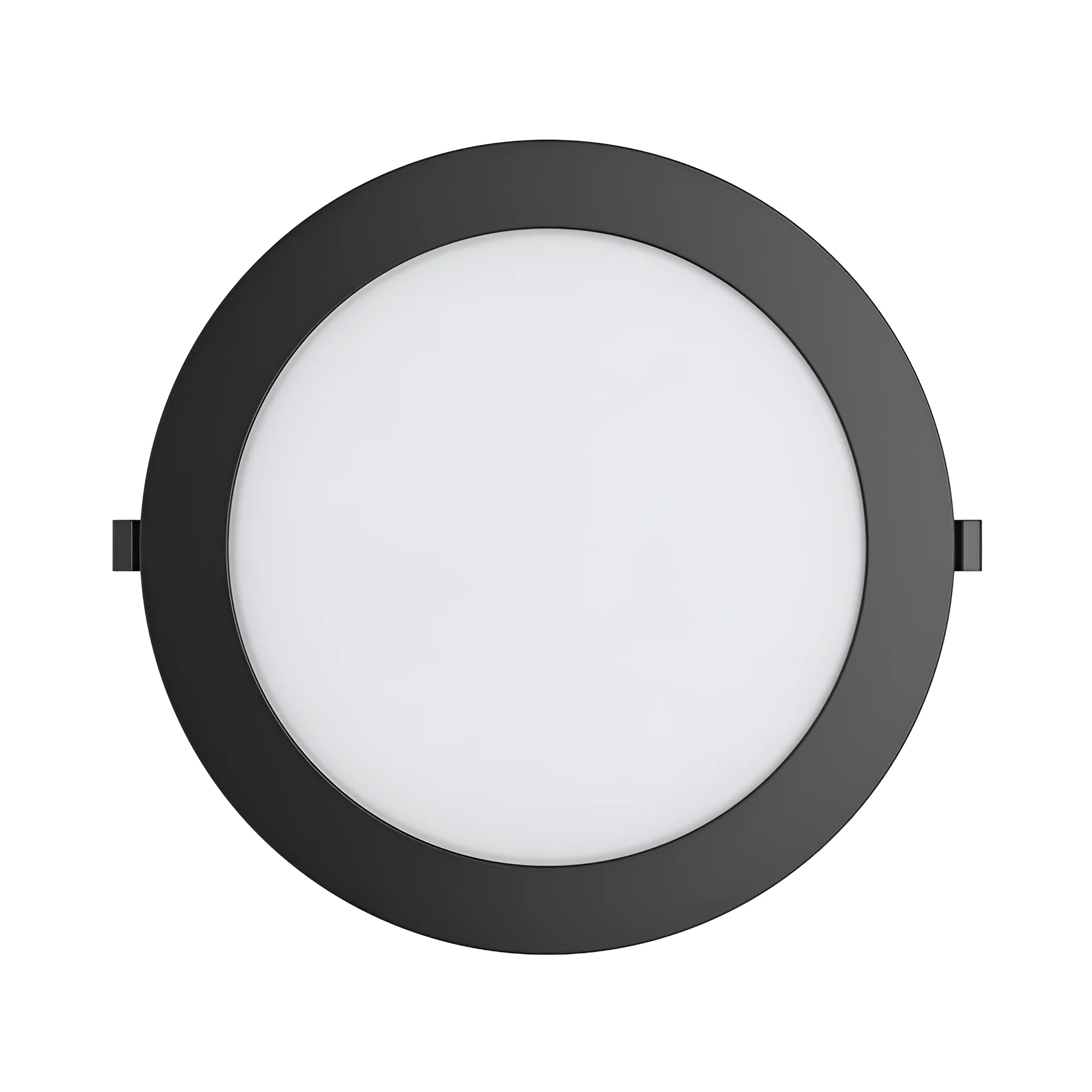 Braytron Ultraslim schwarz LED Einbaupanel Spot 18W Ø229 mm Rund Dimmbar 3 Lichtfarben CCT 3000K 4000K 6500K 1800lm 230V Deckenleuchte Einbaustrahler Flach 26mm Einbautiefe Panellampe für Wohnzimmer Büro – Ansicht 4
