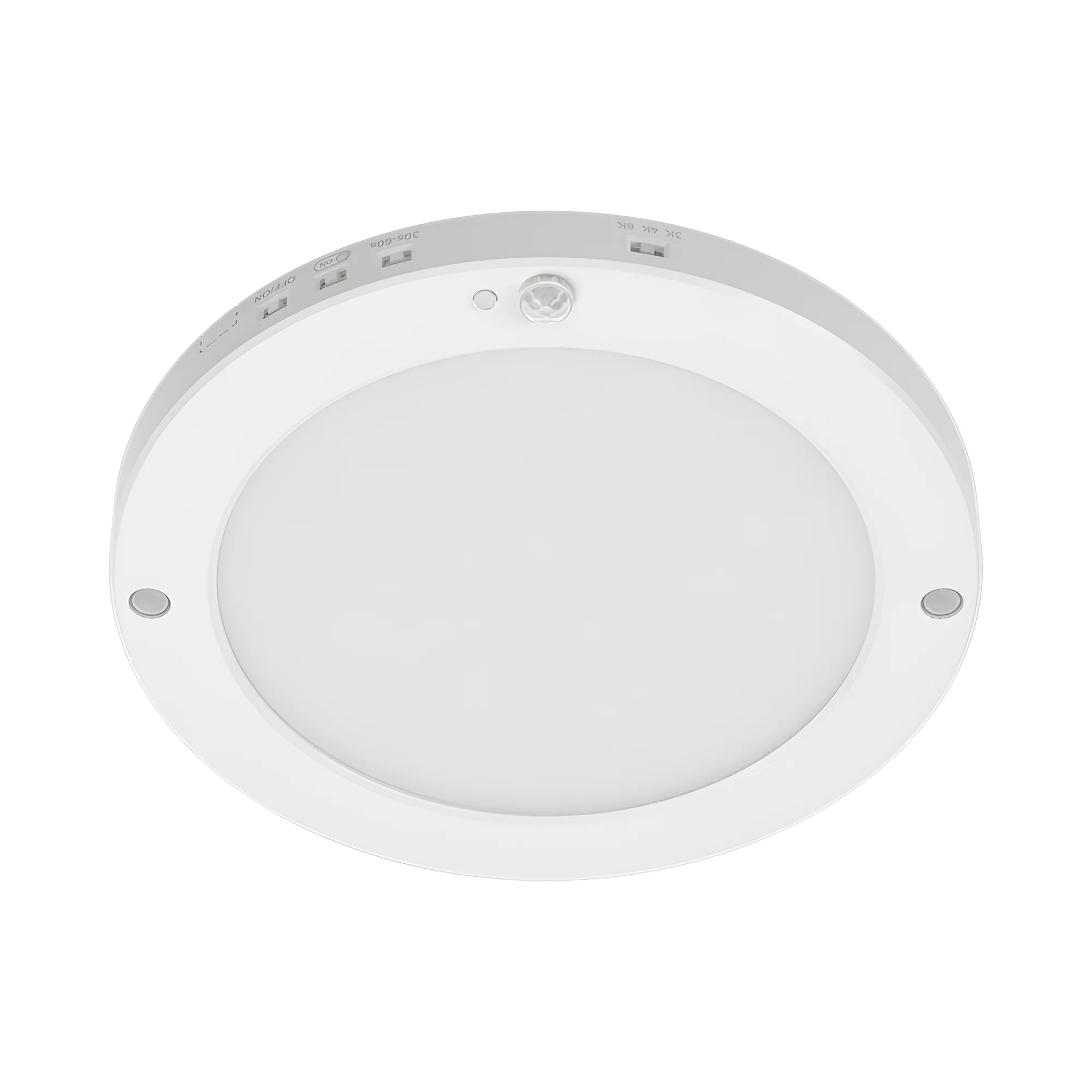 Braytron Deckenlampe LED Deckenleuchte mit Bewegungsmelder 20W moderne Deckenlicht 3000K/4000K/6500K schaltbar Lampe mit Bewegungsmelder Innen für Flur Treppe Küche weiß schwarz (Weiß) – Ansicht 4