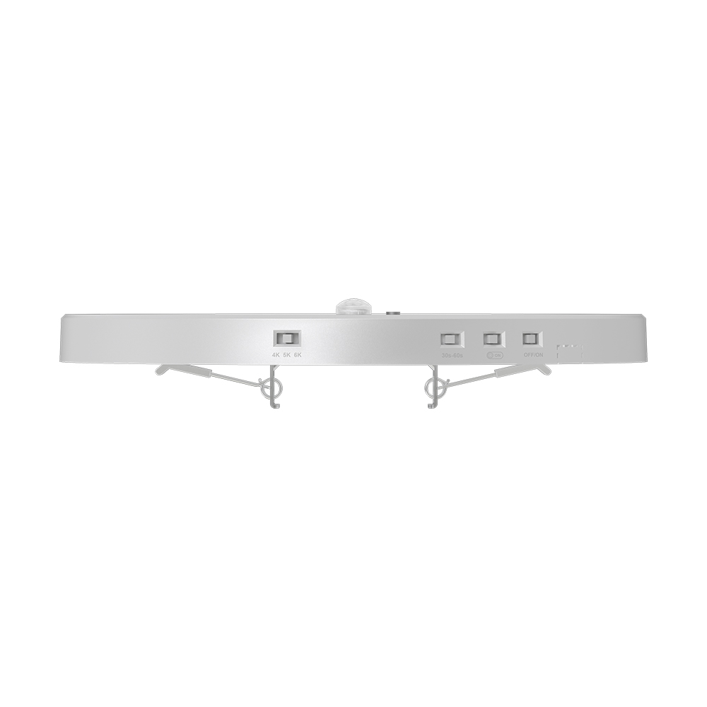 Braytron Deckenlampe LED Deckenleuchte mit Bewegungsmelder 18W moderne Deckenlicht 3000K/4000K/6500K schaltbar Lampe mit Bewegungsmelder Innen für Flur Treppe Küche weiß schwarz (Weiß) – Ansicht 5