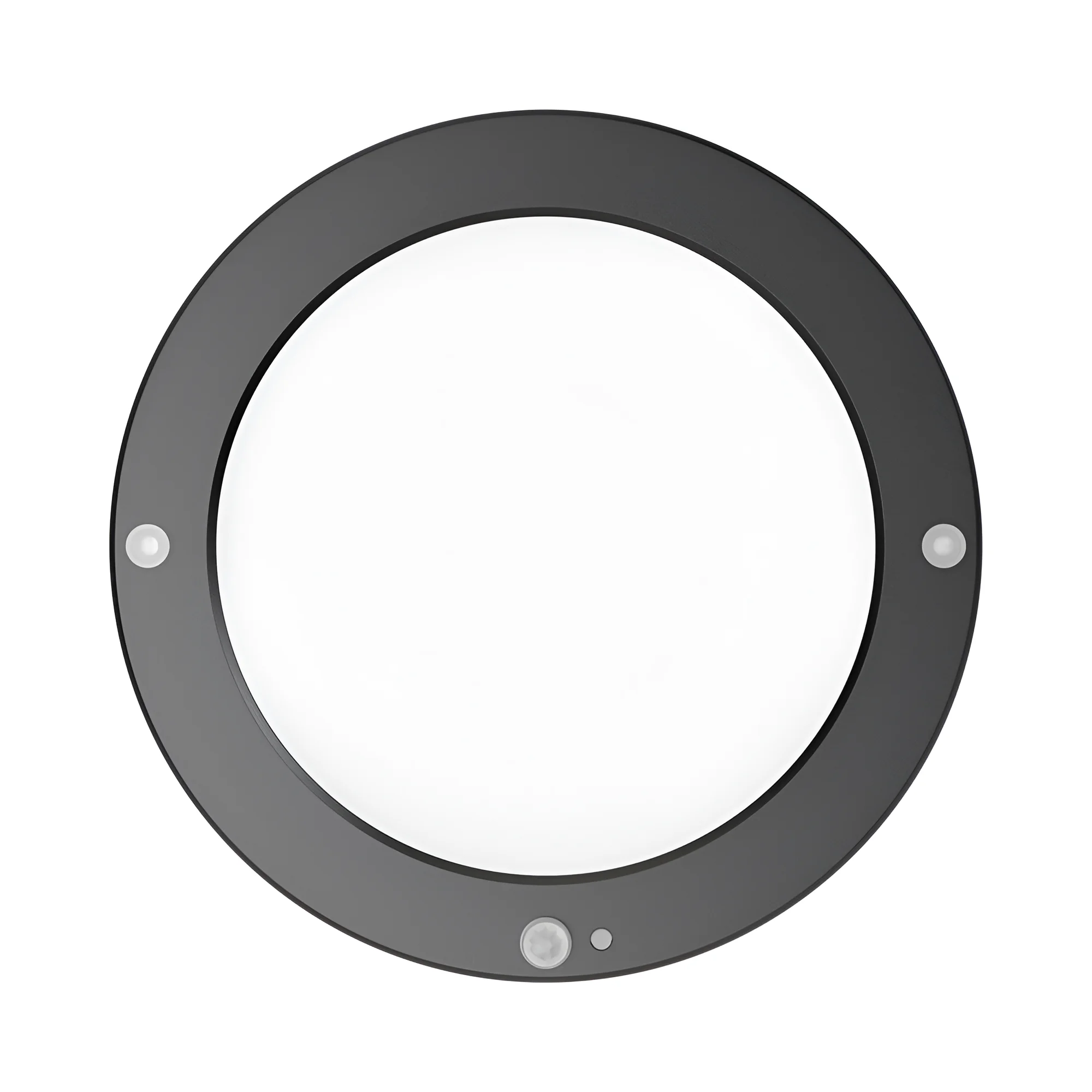 Braytron Deckenlampe LED Deckenleuchte mit Bewegungsmelder 20W moderne Deckenlicht 3000K/4000K/6500K schaltbar Lampe mit Bewegungsmelder Innen für Flur Treppe Küche weiß schwarz (Schwarz) – Ansicht 3
