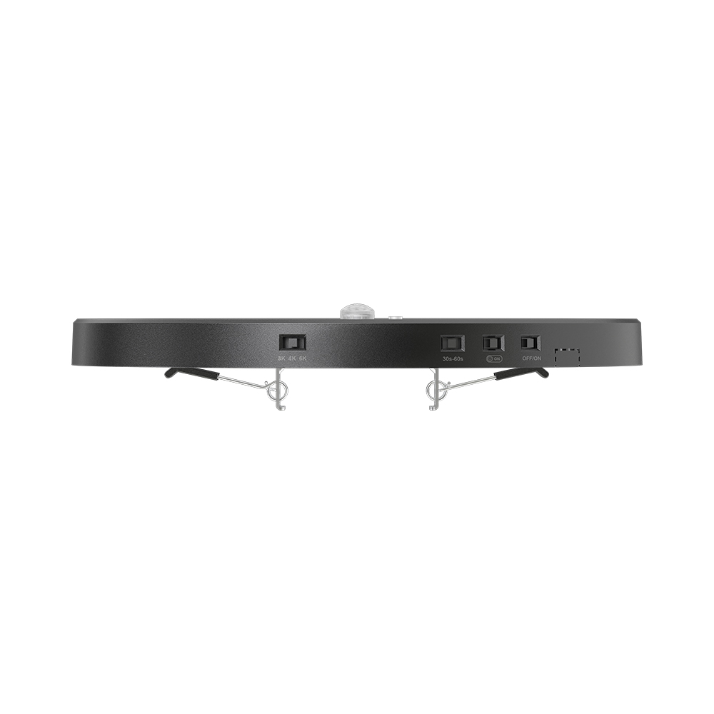 Braytron Deckenlampe LED Deckenleuchte mit Bewegungsmelder 18W moderne Deckenlicht 3000K/4000K/6500K schaltbar Lampe mit Bewegungsmelder Innen für Flur Treppe Küche weiß schwarz (Schwarz) – Ansicht 5