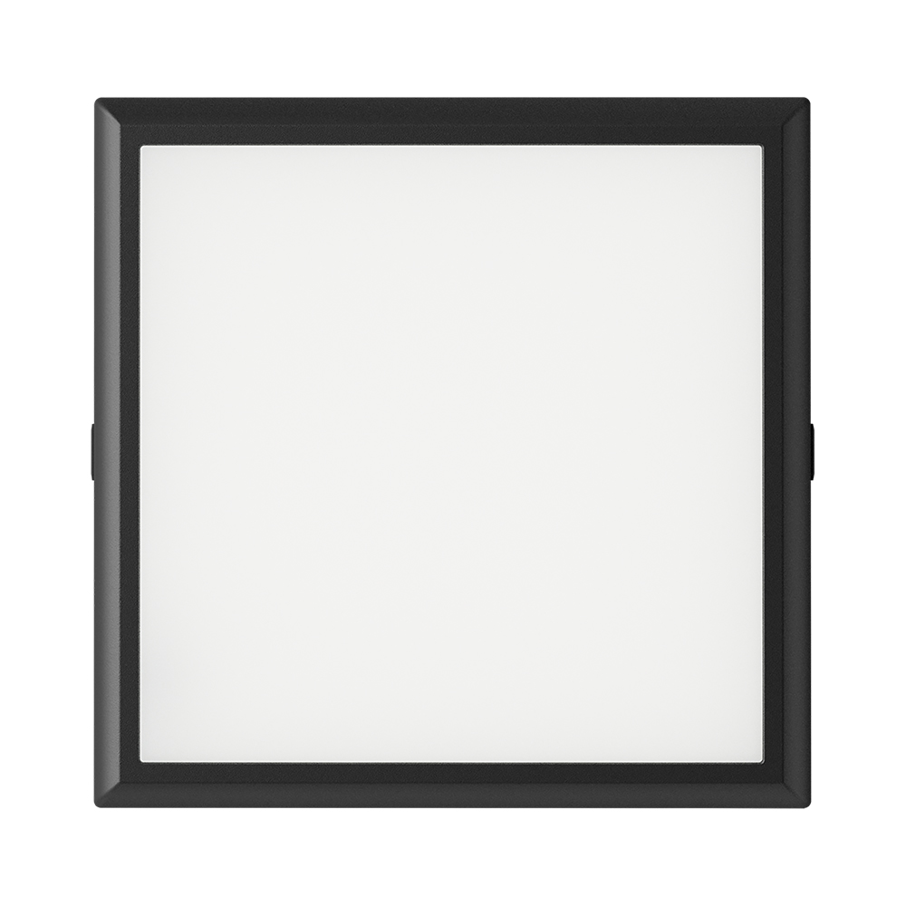 Braytron LED Deckenleuchte 20W 230V Anschluss Warmweiß, Neutralweiß, Kaltweiß 3IN1, 2000 Lumen, IP40 Deckenlampe für Wohnzimmer, Küche, Flur (Schwarz) – Ansicht 5