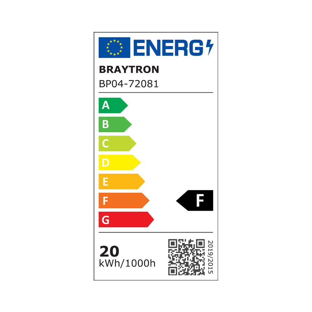 Braytron LED Deckenleuchte 20W 230V Anschluss Warmweiß, Neutralweiß, Kaltweiß 3IN1, 2000 Lumen, IP40 Deckenlampe für Wohnzimmer, Küche, Flur (Schwarz) – Ansicht 9