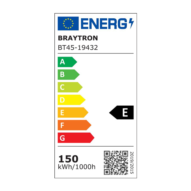 Braytron LED Strahler Außen 150W, 19500 Lumen, Kaltweiß 6500K, IP65 wasserdicht, Fluter Flutlicht Außenstrahler (Grau) – Ansicht 7