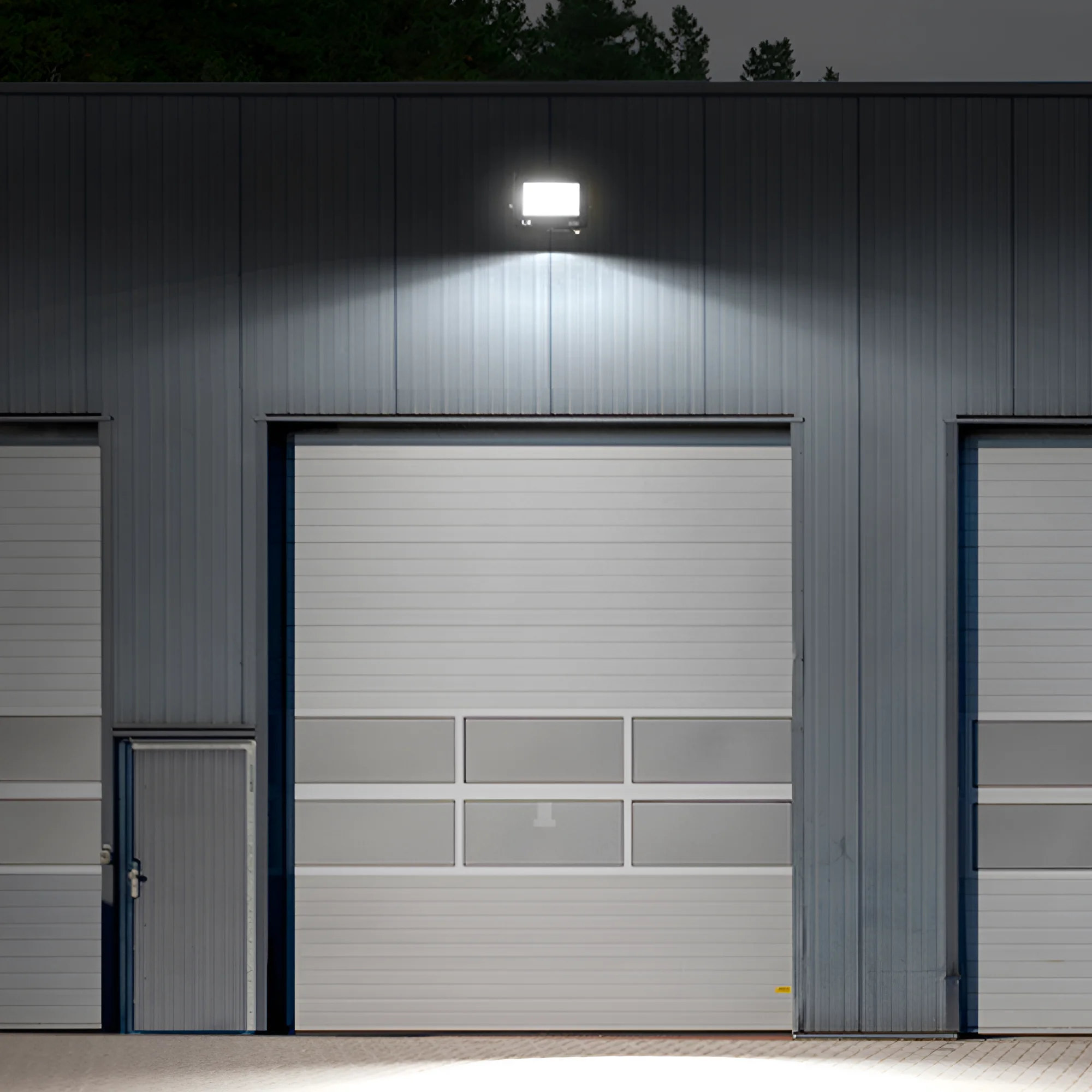 Braytron LED Strahler Außen 20W, 1620 Lumen, Warmweiß 3000K, IP54 wasserdicht, mit Bewegungsmelder, Fluter Flutlicht Außenstrahler (Schwarz) – Ansicht 2