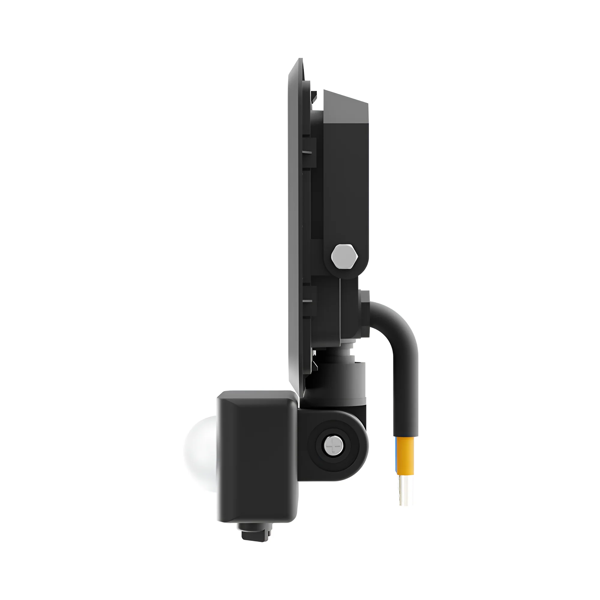 Braytron LED Strahler Außen 20W, 1620 Lumen, Warmweiß 3000K, IP54 wasserdicht, mit Bewegungsmelder, Fluter Flutlicht Außenstrahler (Schwarz) – Ansicht 3