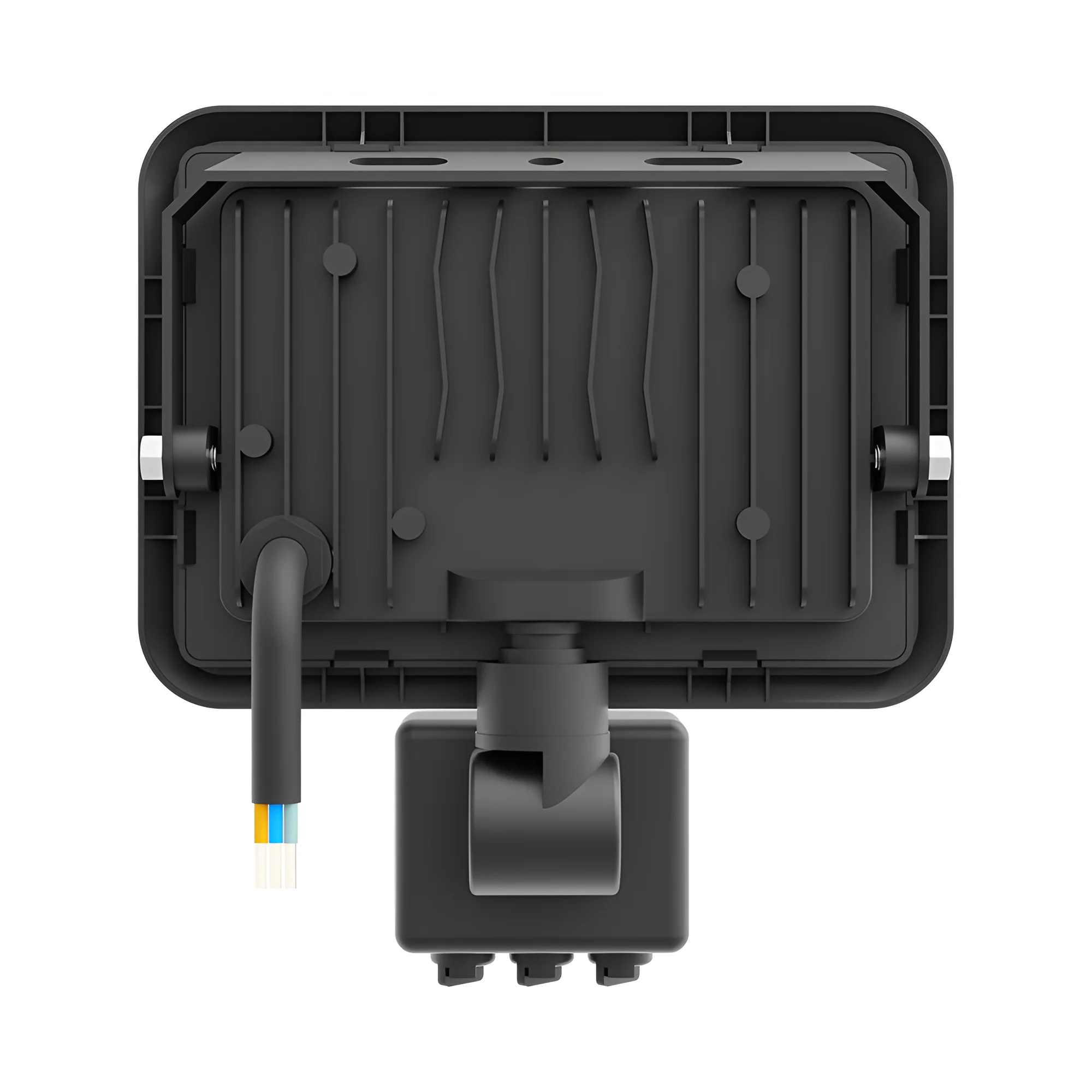 Braytron LED Strahler Außen 20W, 1620 Lumen, Warmweiß 3000K, IP54 wasserdicht, mit Bewegungsmelder, Fluter Flutlicht Außenstrahler (Schwarz) – Ansicht 4