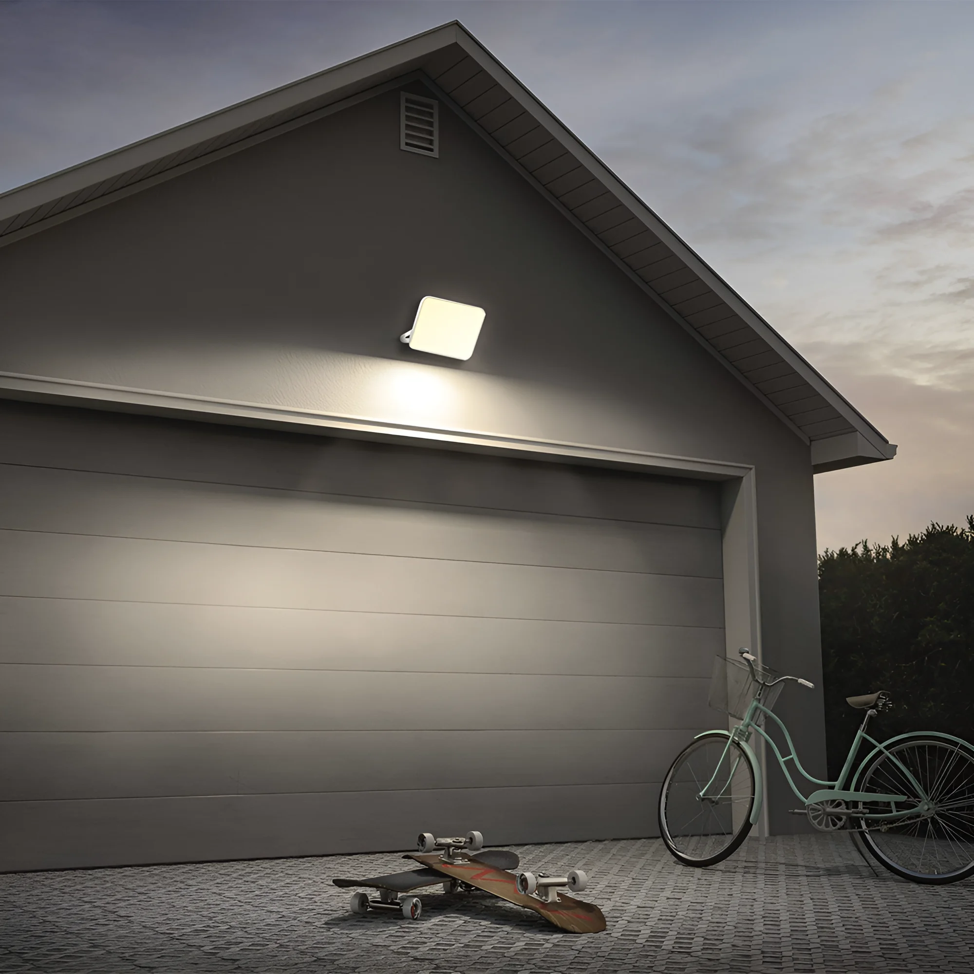 Braytron LED Flutlichtstrahler 30W, IP65, 3CCT, gleichmäßiges Licht ohne sichtbare LEDs, Außenstrahler für Einfahrt, Hof und größere Flächen – Ansicht 2