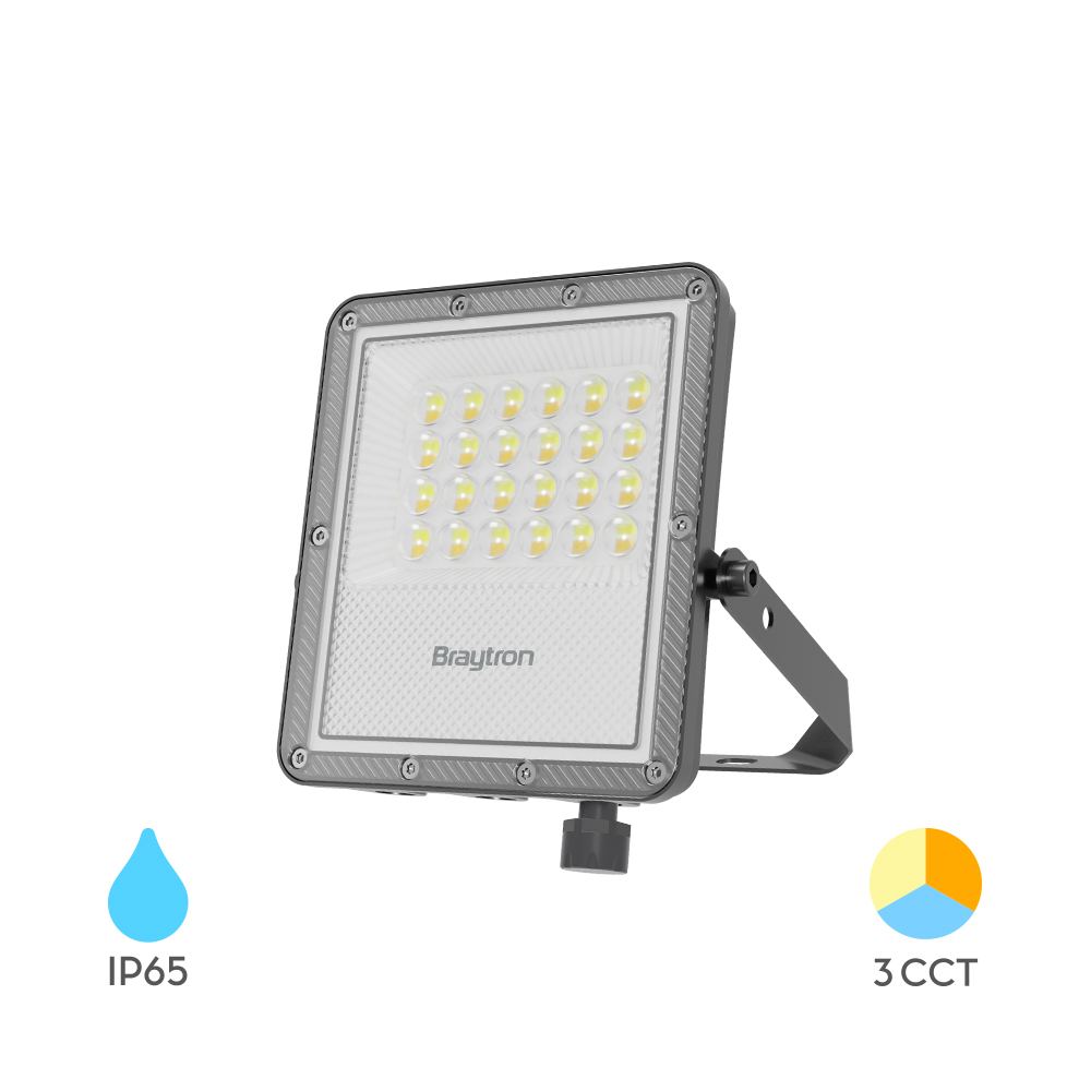 LED REFLEKTOR 20W SIVI CCT IP65