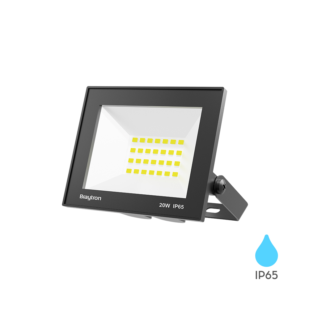 LED REFLEKTOR 20W CRNI 6500K IP65