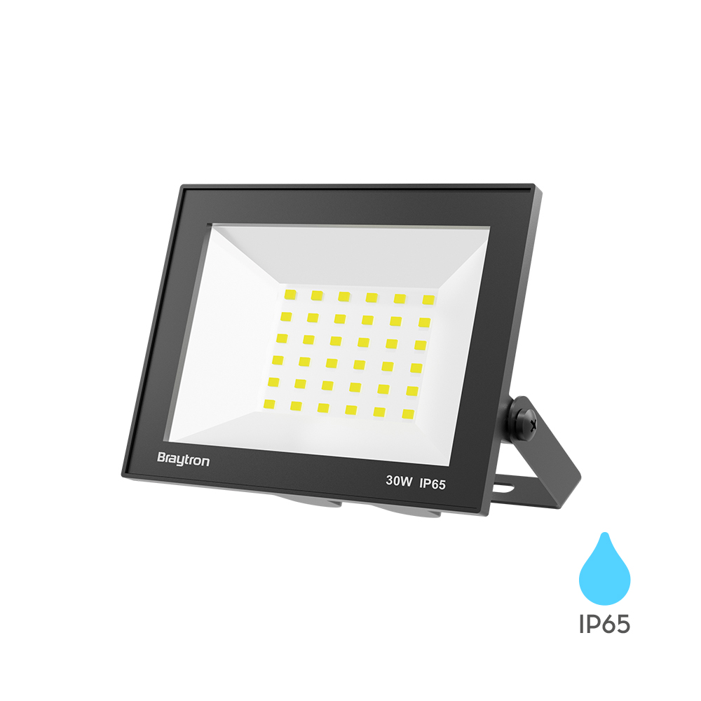 LED REFLEKTOR 30W CRNI 6500K IP65