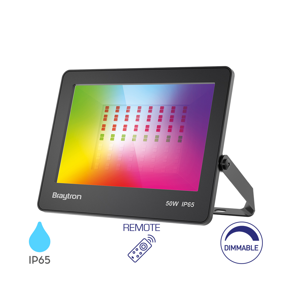 LED REFLEKTOR 50W CRNI RGB IP65