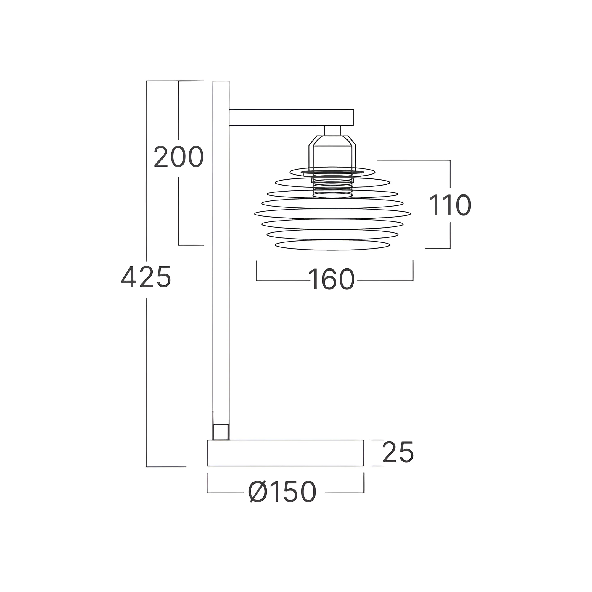 Braytron LED Wandleuchte Max 1x23W, IP20, Wandlampe für Innen und Außen, Metal (Schwarz) – Ansicht 4