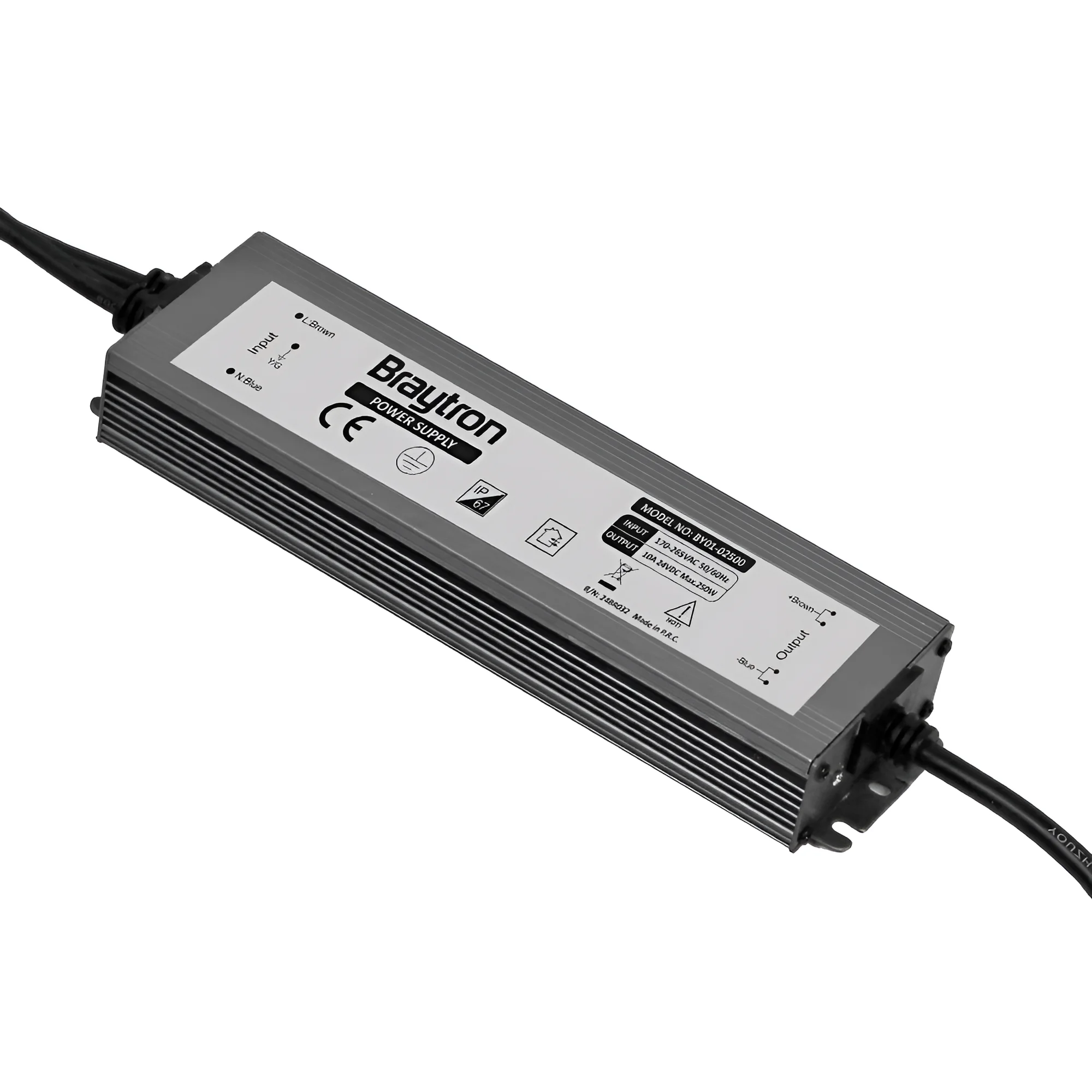 Braytron Zubehör 250W, IP67 (Grau) – Ansicht 2