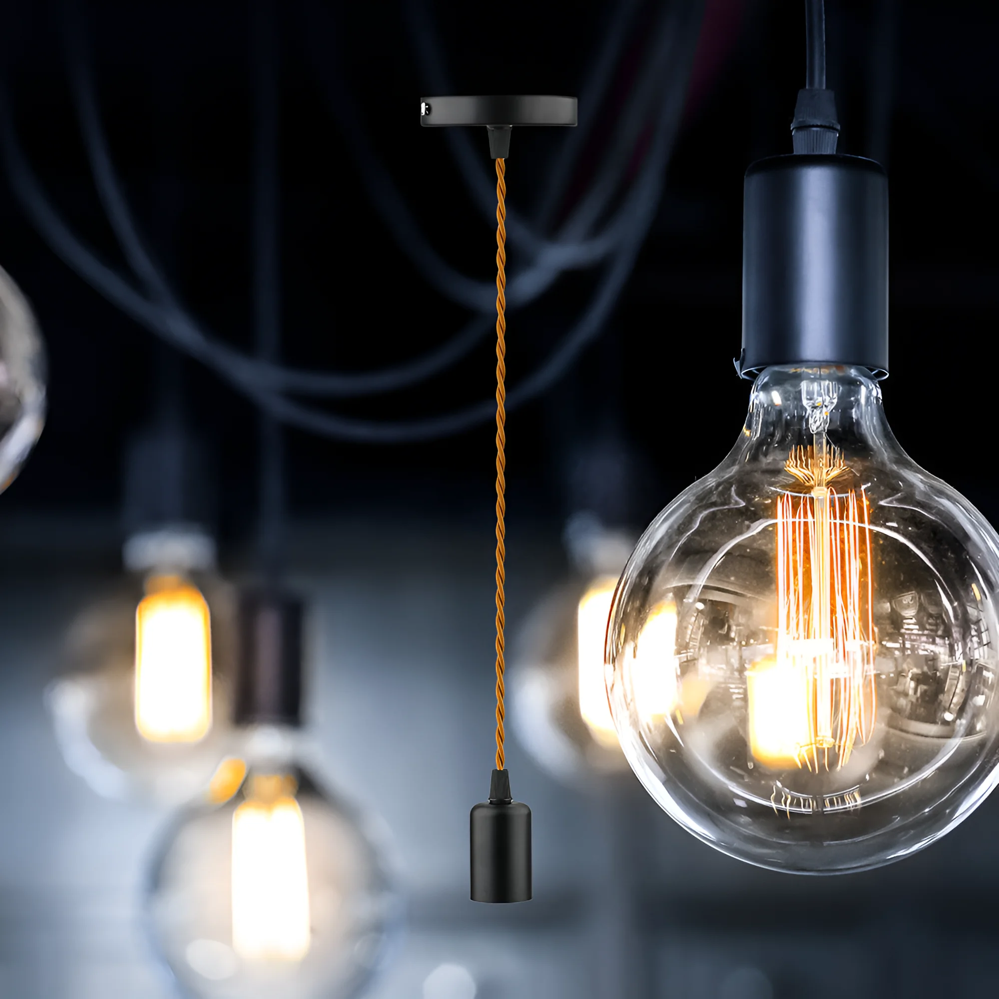 Braytron BRY-PENDA-E27-1MT-MTL-CFE-PENDANT KIT – Energiesparend Hochwertig – Ansicht 2