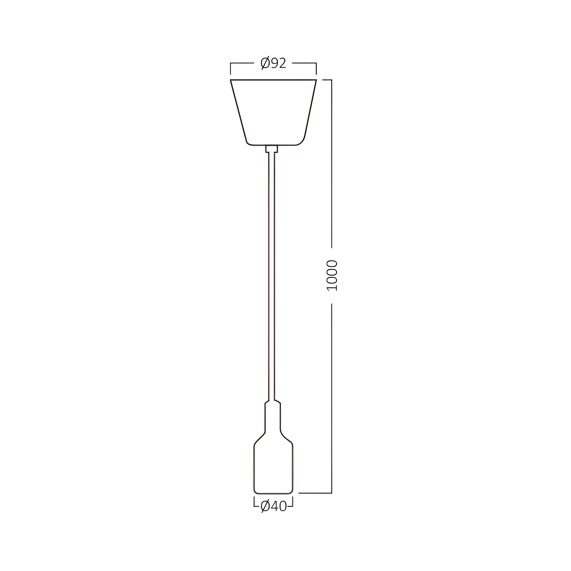 Braytron BRY-PENDA-E27-1MT-MTL-CFE-PENDANT KIT – Energiesparend Hochwertig – Ansicht 4