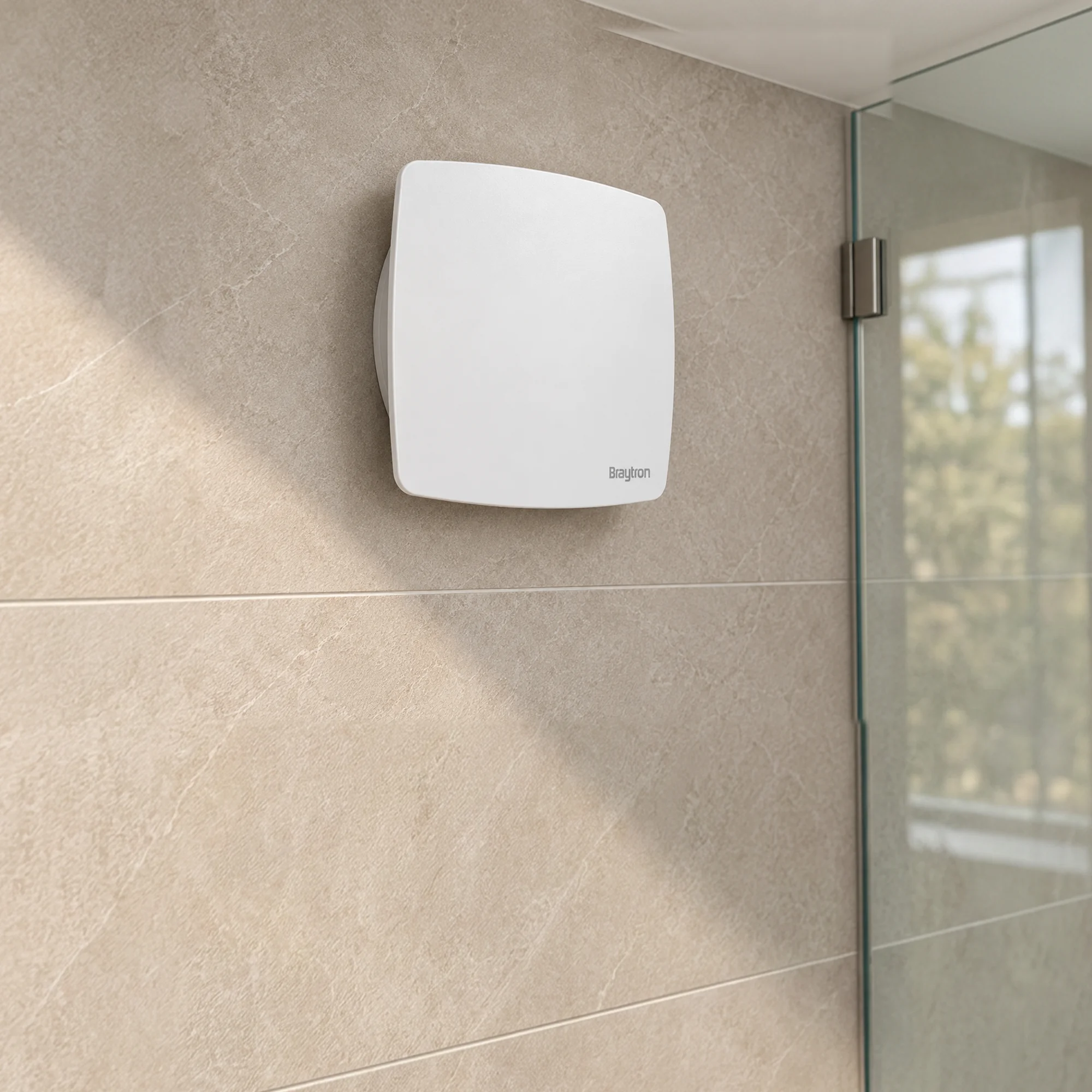 BRY-ELD-FAN-100MM-4"-SQR-EXHAUST FAN-SHUTTER-SANDY FAN COVER