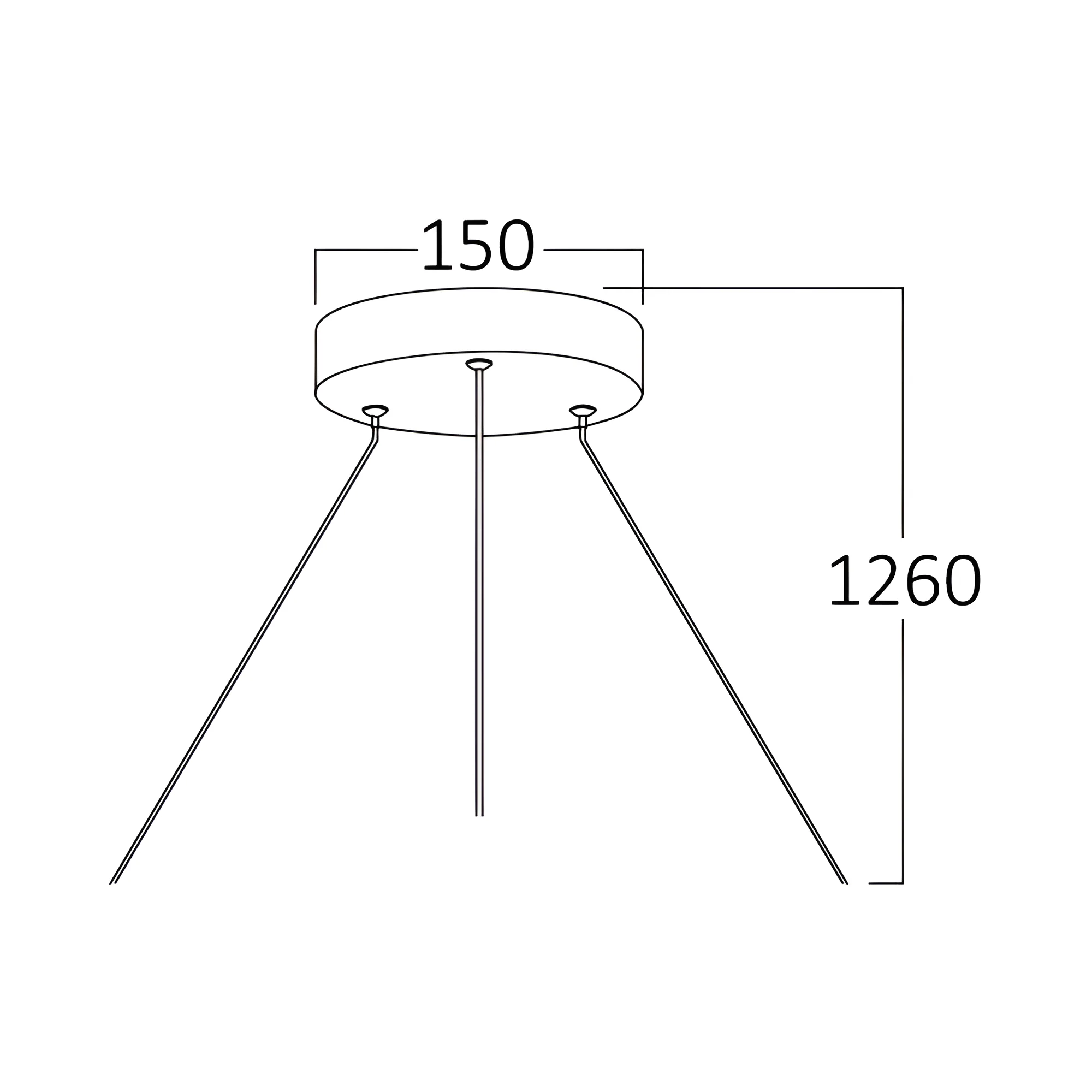 Braytron LED Panel Pendelleuchten-Set Blade Abhängung – Energiesparend Hochwertig – Ansicht 3