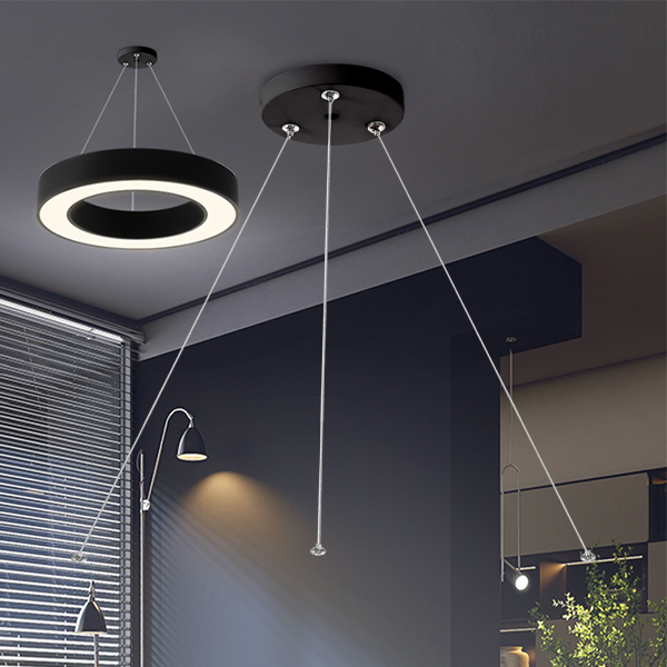 Braytron LED Panel Pendelleuchten-Set Blade Abhängung – Energiesparend Hochwertig – Ansicht 2