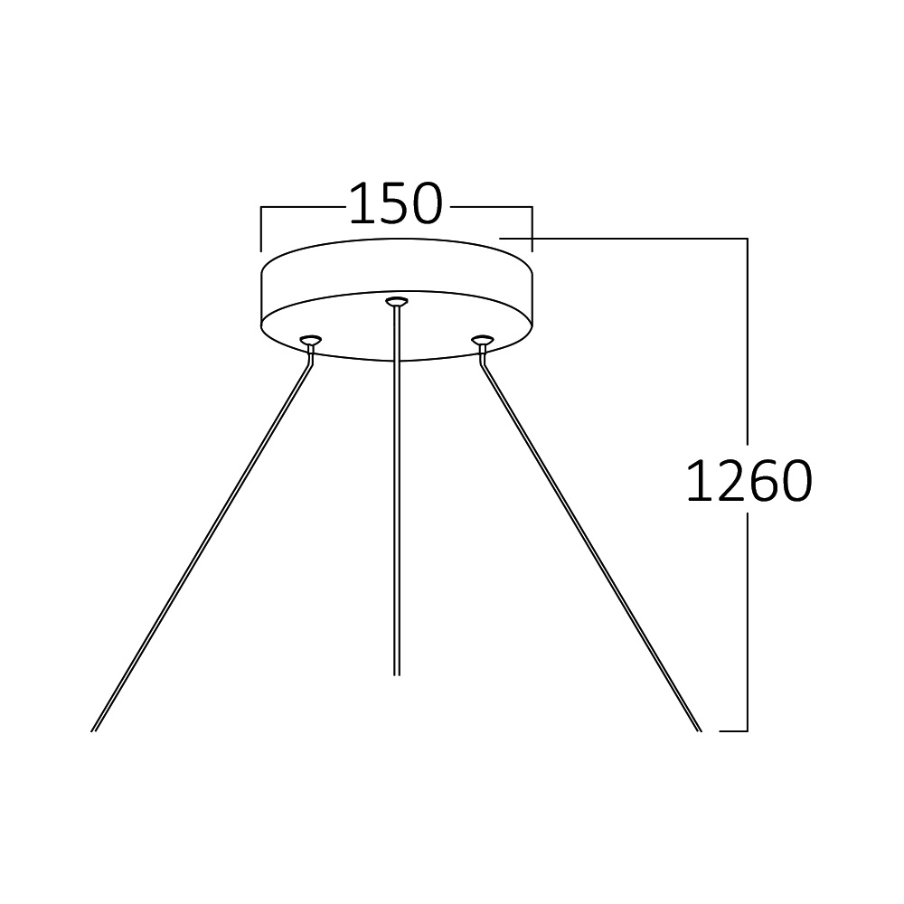 Braytron LED Panel Pendelleuchten-Set Blade Abhängung – Energiesparend Hochwertig – Ansicht 3